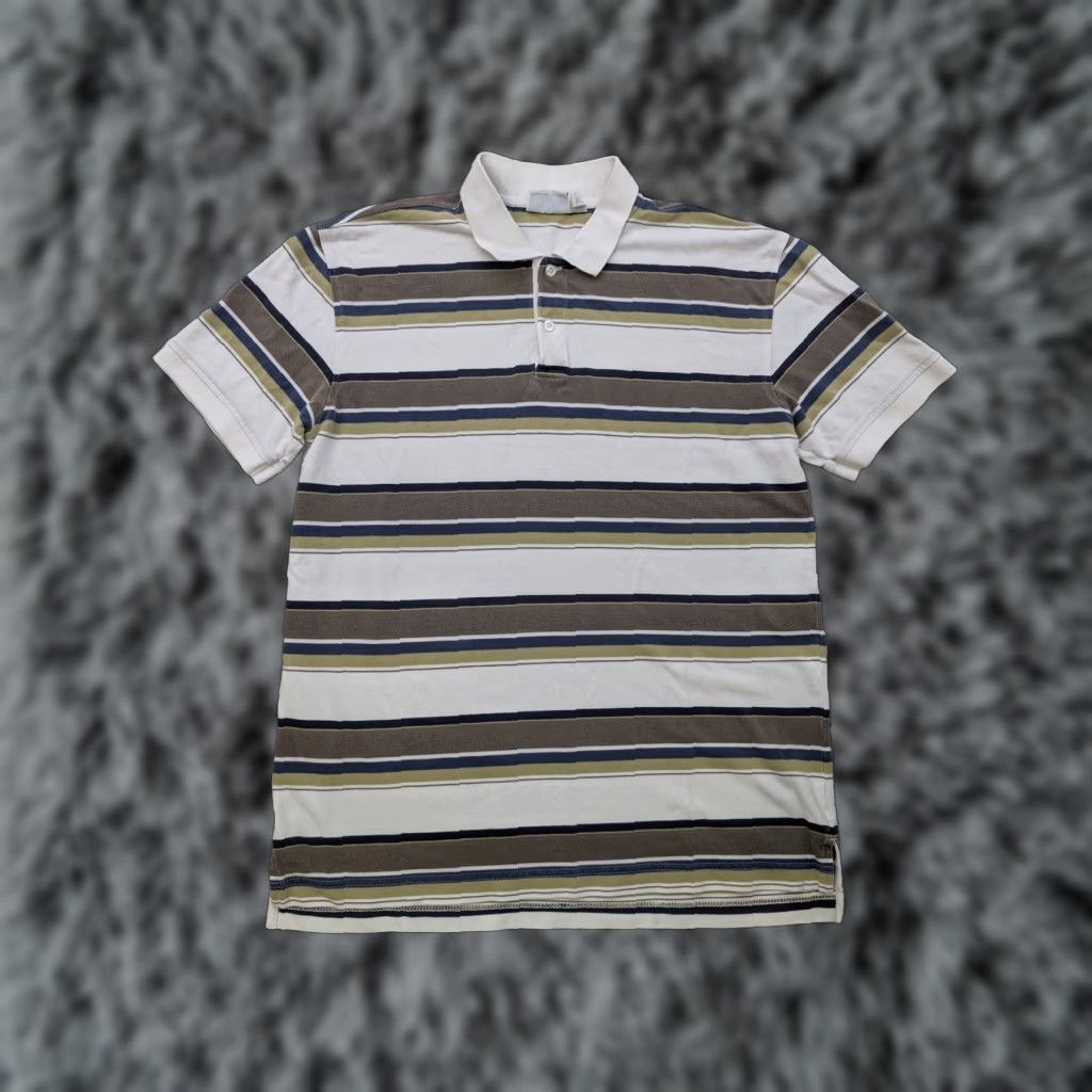 Vintage Aeropostale Polo Shirt Mens Large Striped Preppy Retro Y2K Mallcore Streetwear Size US L / EU 52-54 / 3 - 1 Thumbnail