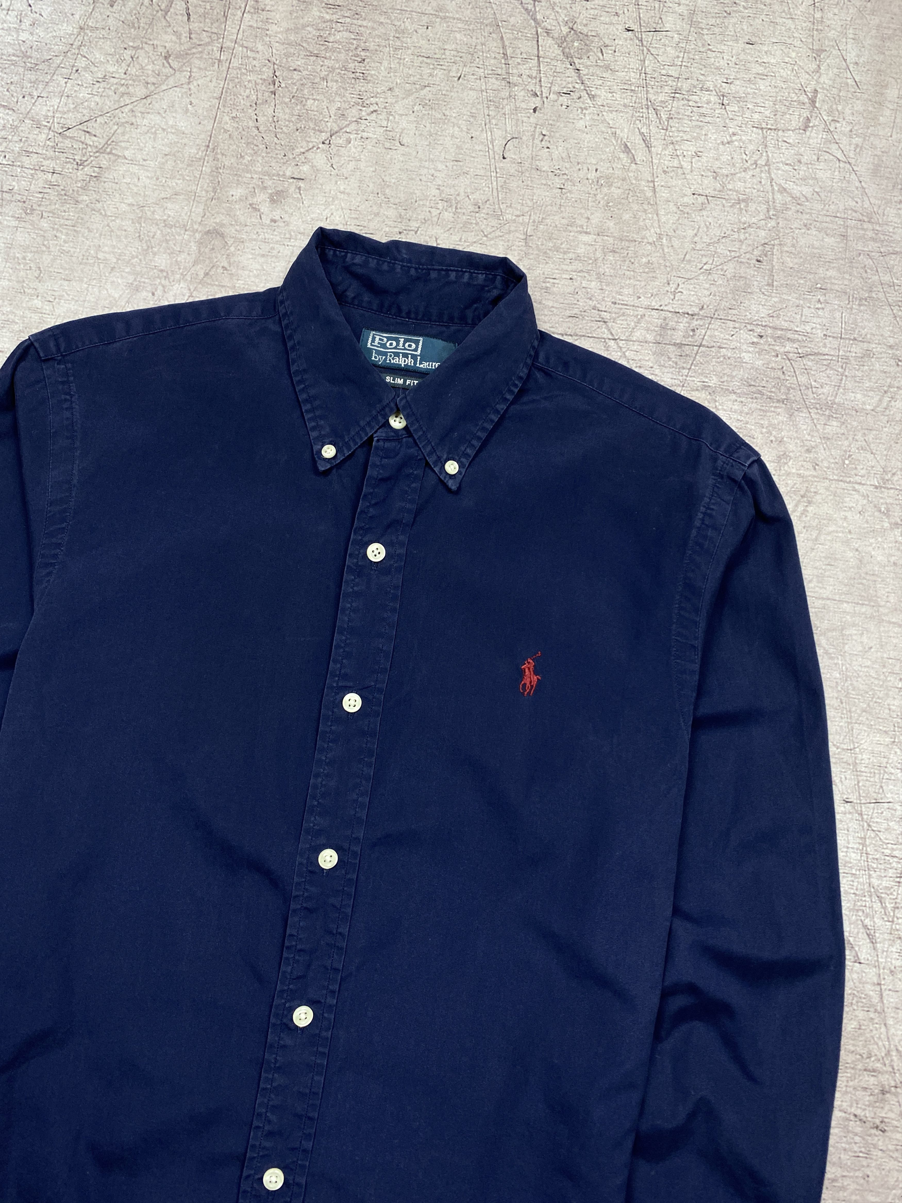 Polo Ralph Lauren × Ralph Lauren Polo Ralph Lauren Mens Blue Long Sleeve Shirt Size US S / EU 44-46 / 1 - 2 Thumbnail