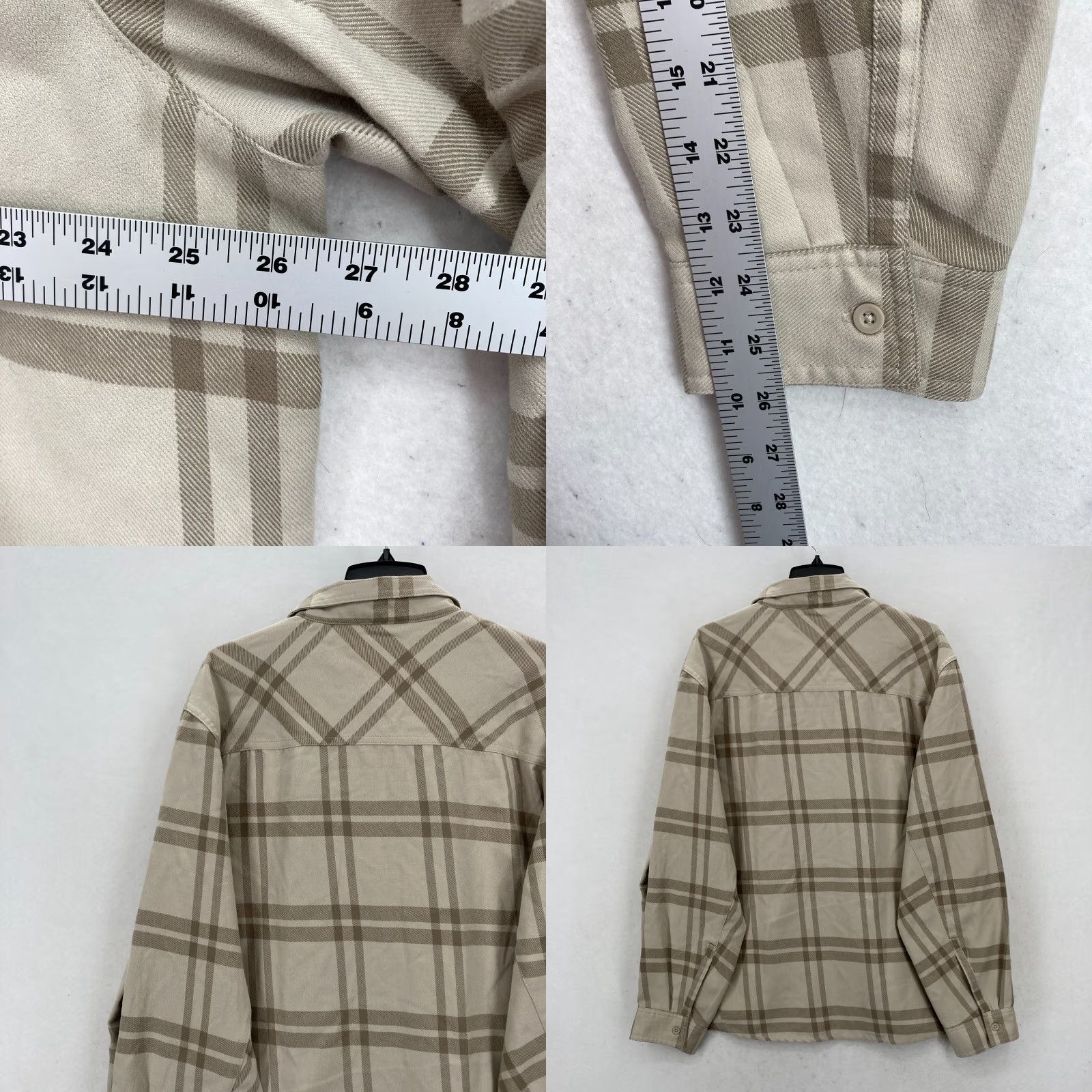 Mountain Hardwear Mountain Hardwear Flannel Shirt Mens XL Beige Plaid Outdoors Hiking Travel Camp Size US XL / EU 56 / 4 - 8 Thumbnail