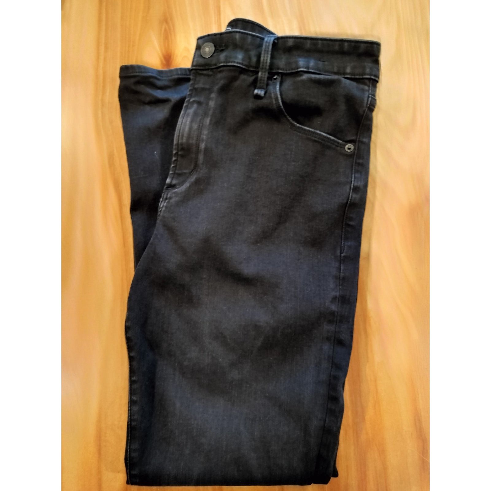 Abercrombie & Fitch Abercrombie Simone High Rise Super Skinny Black 14R Size 36" / US 14 / IT 50 - 6 Thumbnail
