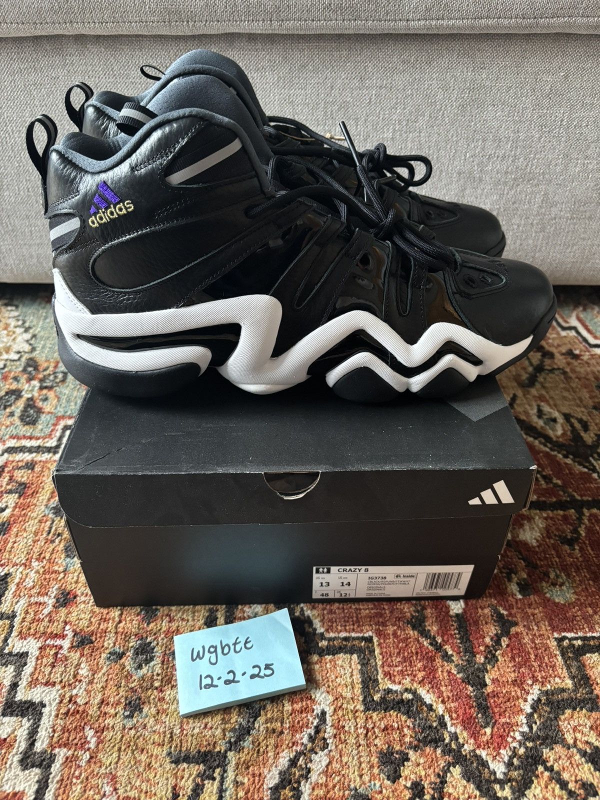 Adidas adidas Crazy 8 Size US 13 / EU 46 - 3 Thumbnail