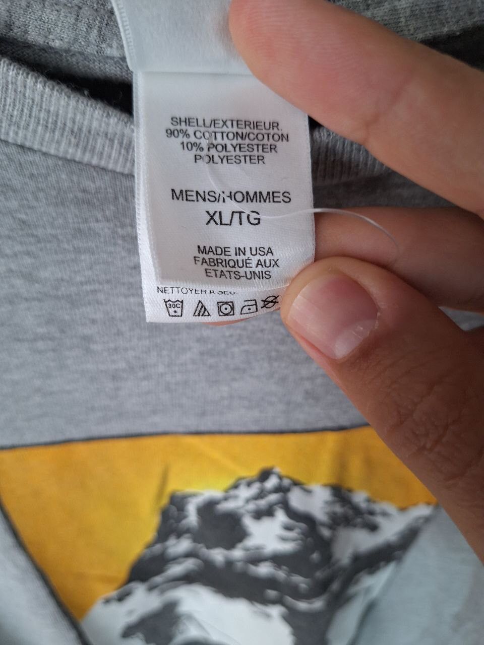 The North Face × Vintage Vintage 90s The North Face hiking print Long Sleeve T Shirt Size US L / EU 52-54 / 3 - 4 Thumbnail