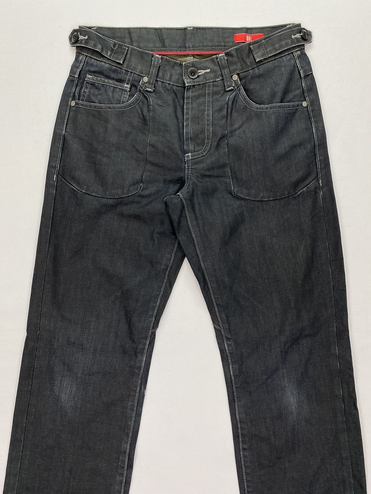 Japanese Brand UJ Distressed Waxed Jeans Size US 30 / EU 46 - 3 Thumbnail