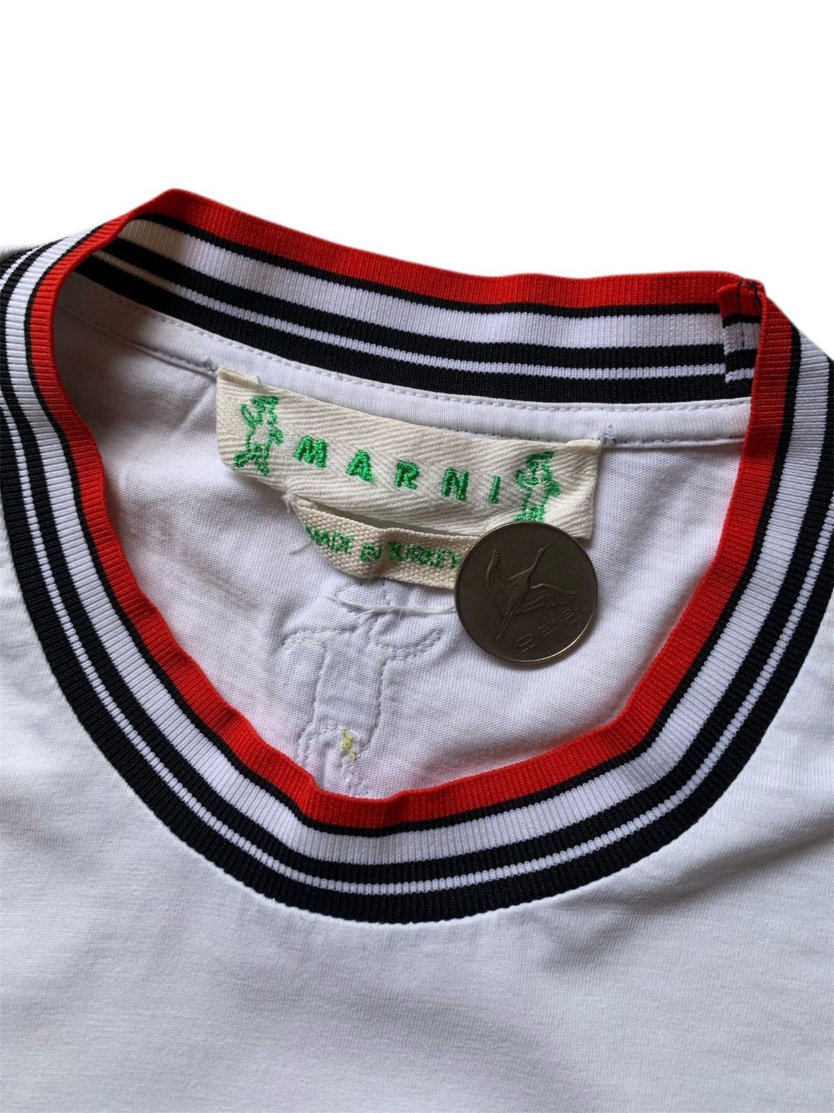 Marni Marni collar color with rabbit embroidery on the back neck Size US XL / EU 56 / 4 - 4 Thumbnail