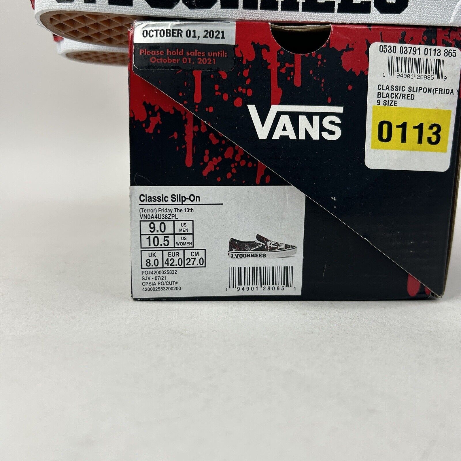Vans Vans x House Of Terror Slip-On “Friday The 13th" 2024 Size US 9 / EU 42 - 5 Thumbnail