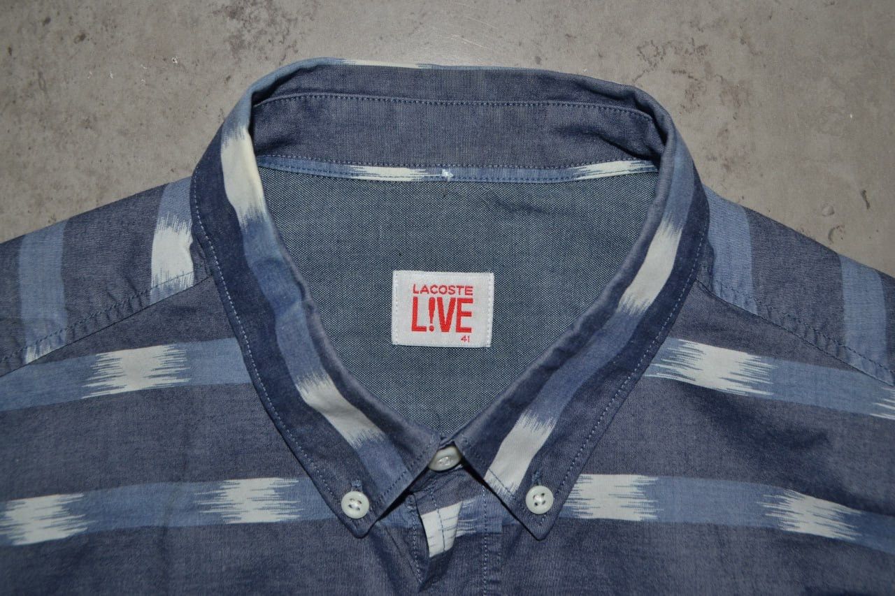 Lacoste Lacoste Live Shirt Striped Long Sleeve Size 41 Size US M / EU 48-50 / 2 - 8 Thumbnail