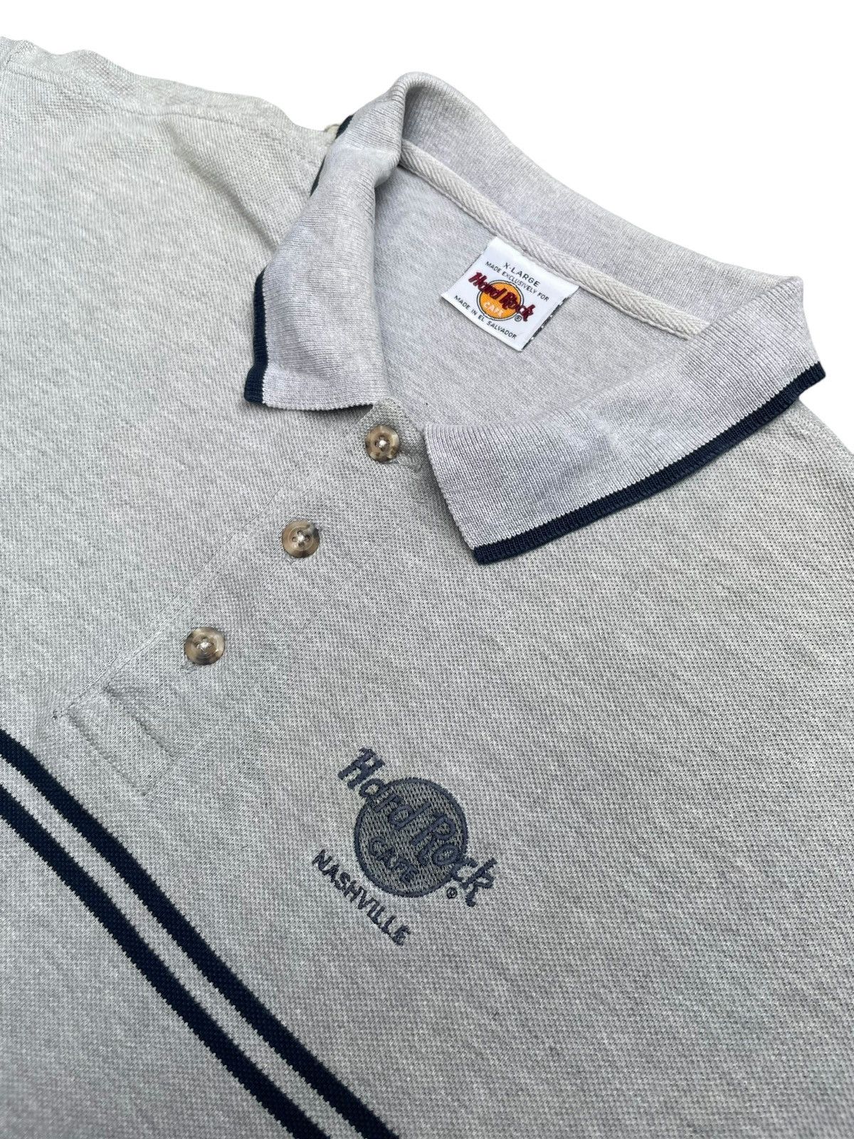 Hard Rock Cafe × Vintage Vintage Hard Rock Cafe Nashville Polo Tshirt Size US XL / EU 56 / 4 - 3 Thumbnail