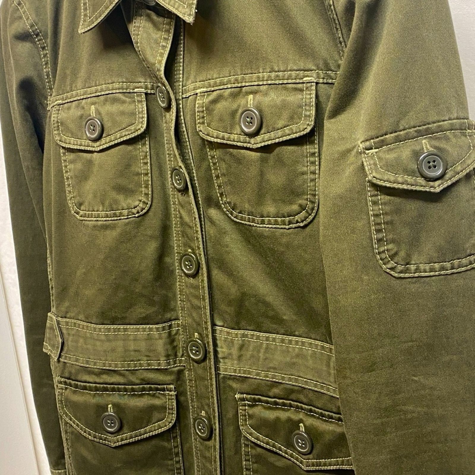 J.Crew Fabulous Italian green cargo, military style J. Crew jacket Size S / US 4 / IT 40 - 3 Thumbnail