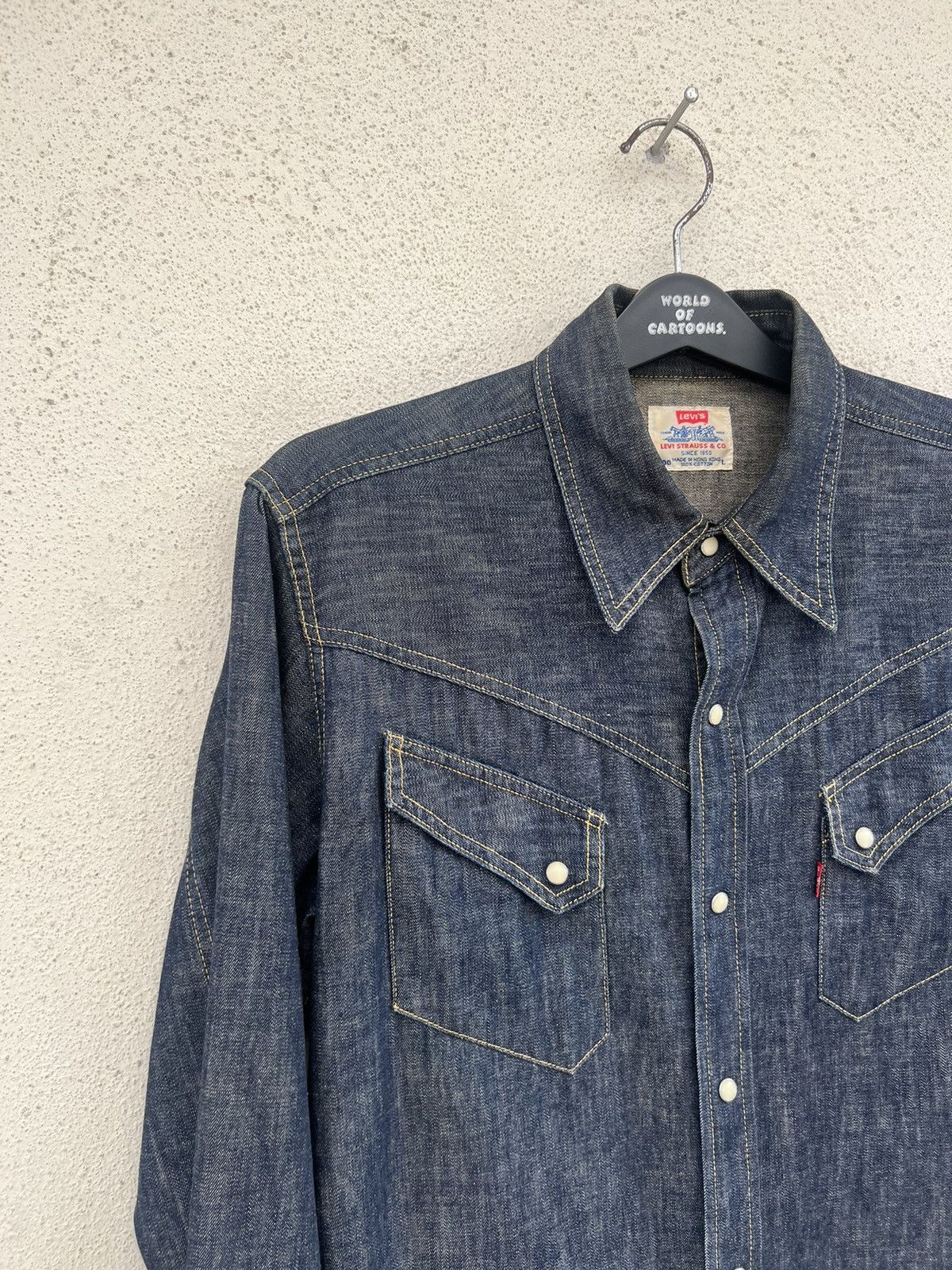 Levi's Vintage 1998 Levi’s Mud Denim Western Shirt Slant Pocket Size US L / EU 52-54 / 3 - 9 Thumbnail