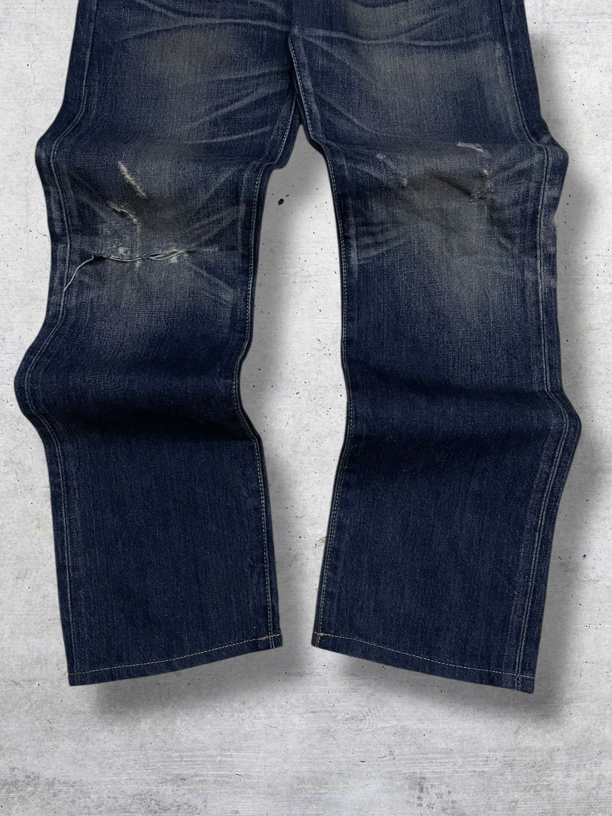 Levi's Vintage Clothing VINTAGE 501 LEVIS USA DESIGNER 90S RIPPED INDIGO OG DENIM Size US 28 / EU 44 - 3 Thumbnail