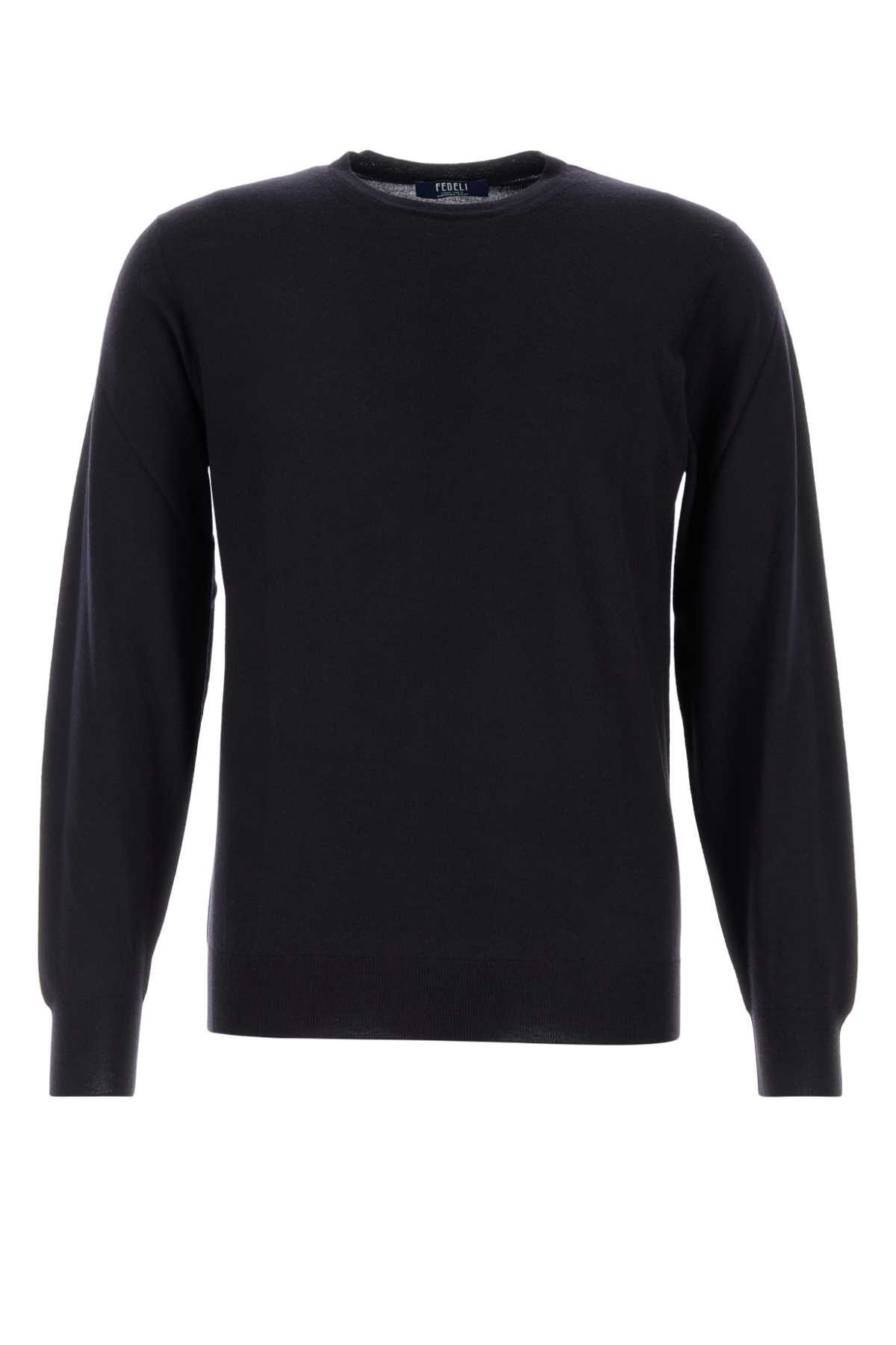 Midnight Blue Wool Sweater