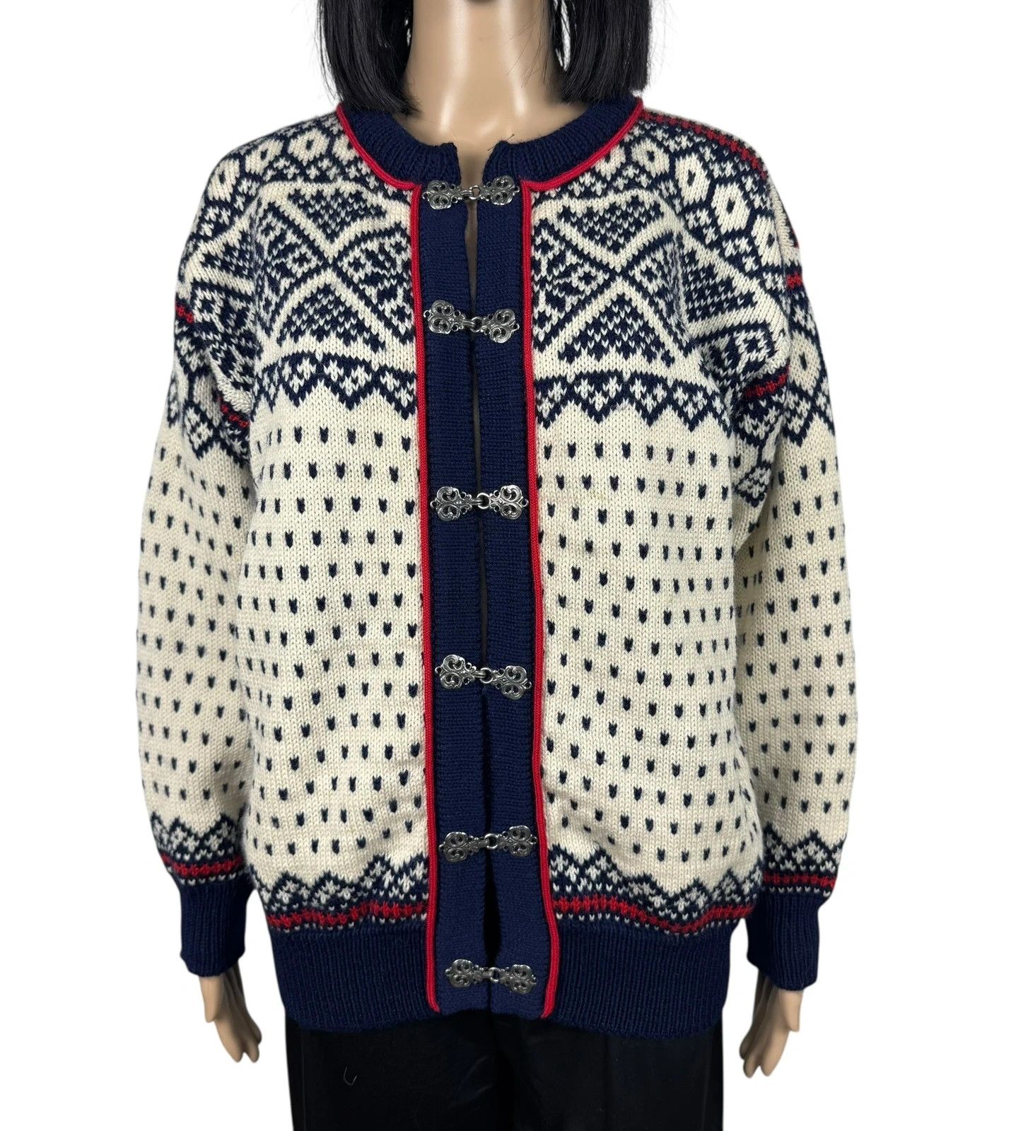 Dale Of Norway Dale Of Norway Fair Isle Handknit Cardigan Wool size L Size L / US 10 / IT 46 - 2 Thumbnail
