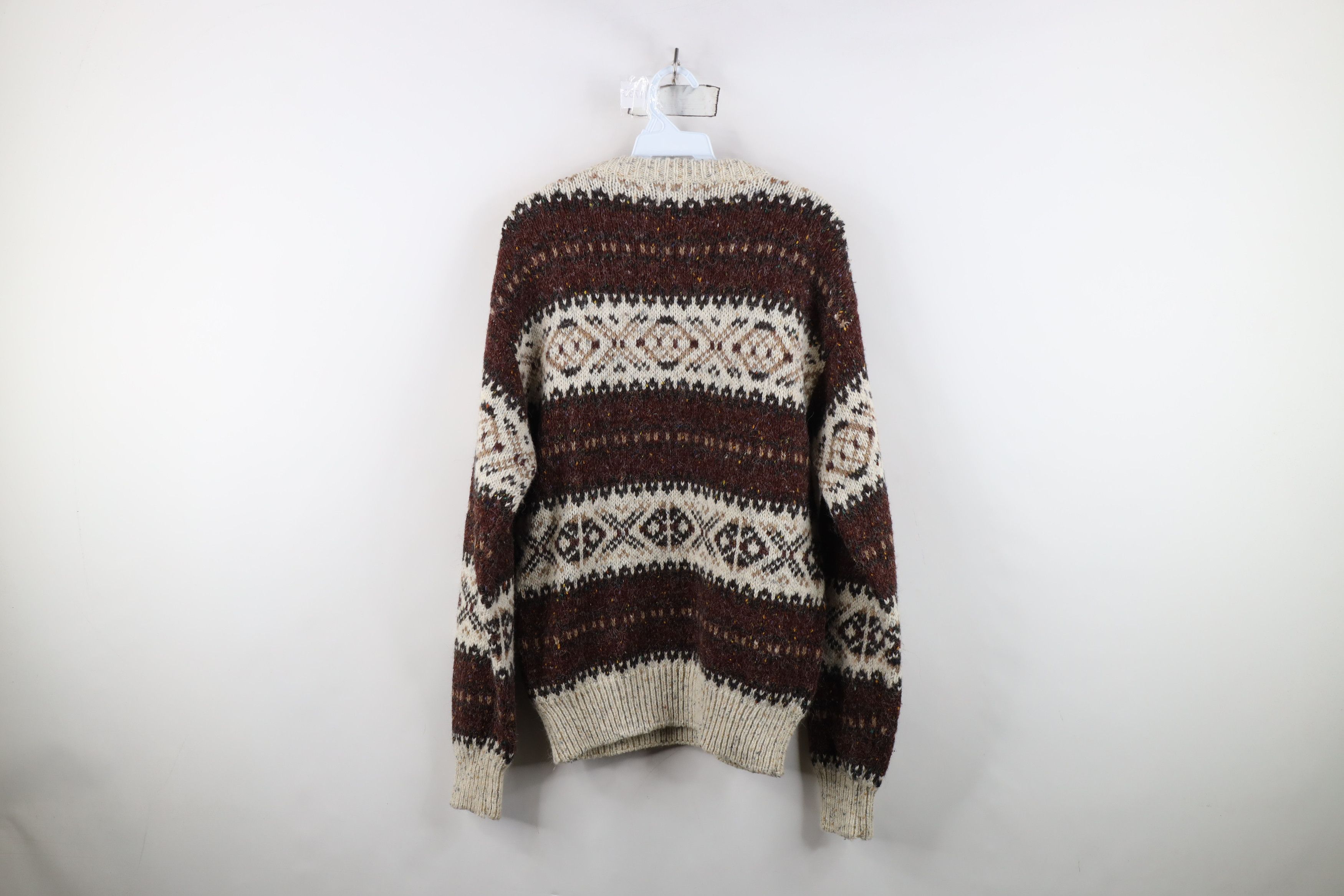 Vintage Vintage 90s Streetwear Wool Blend Knit Fair Isle Sweater Size US M / EU 48-50 / 2 - 8 Thumbnail