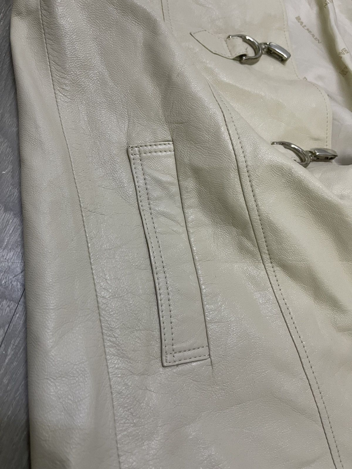 Balmain BALMAIN leather Duffle Coat Balmain Paris Size M / US 6-8 / IT 42-44 - 13 Thumbnail