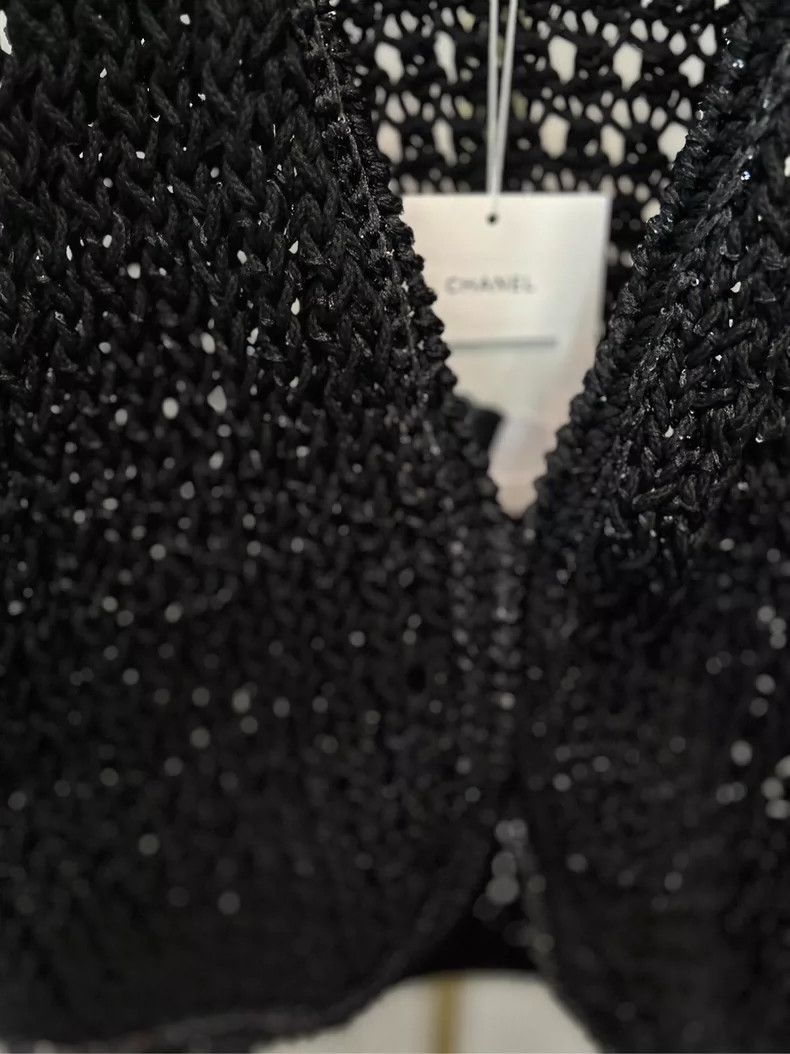 Chanel Chanel 22s black hollow vest Size XXS / US 00 / IT 34 - 3 Thumbnail
