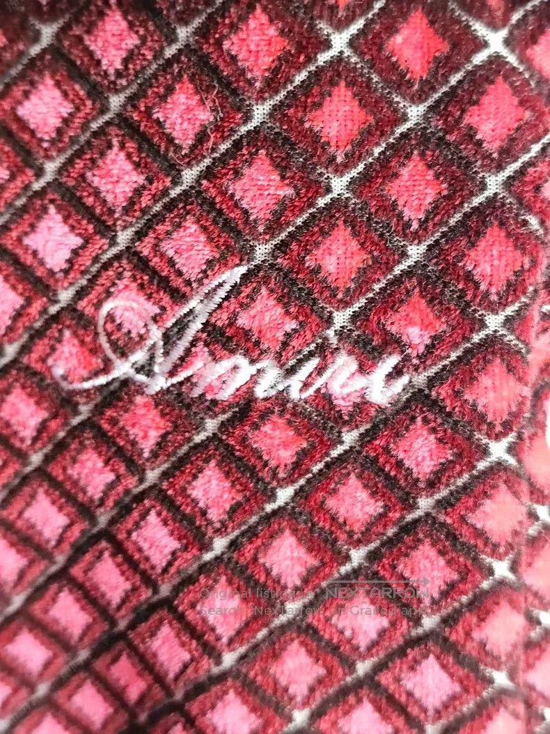 Amiri Amiri Size XL Leisure Velvet Long Pants with Red and Black Size US 27 - 2 Thumbnail