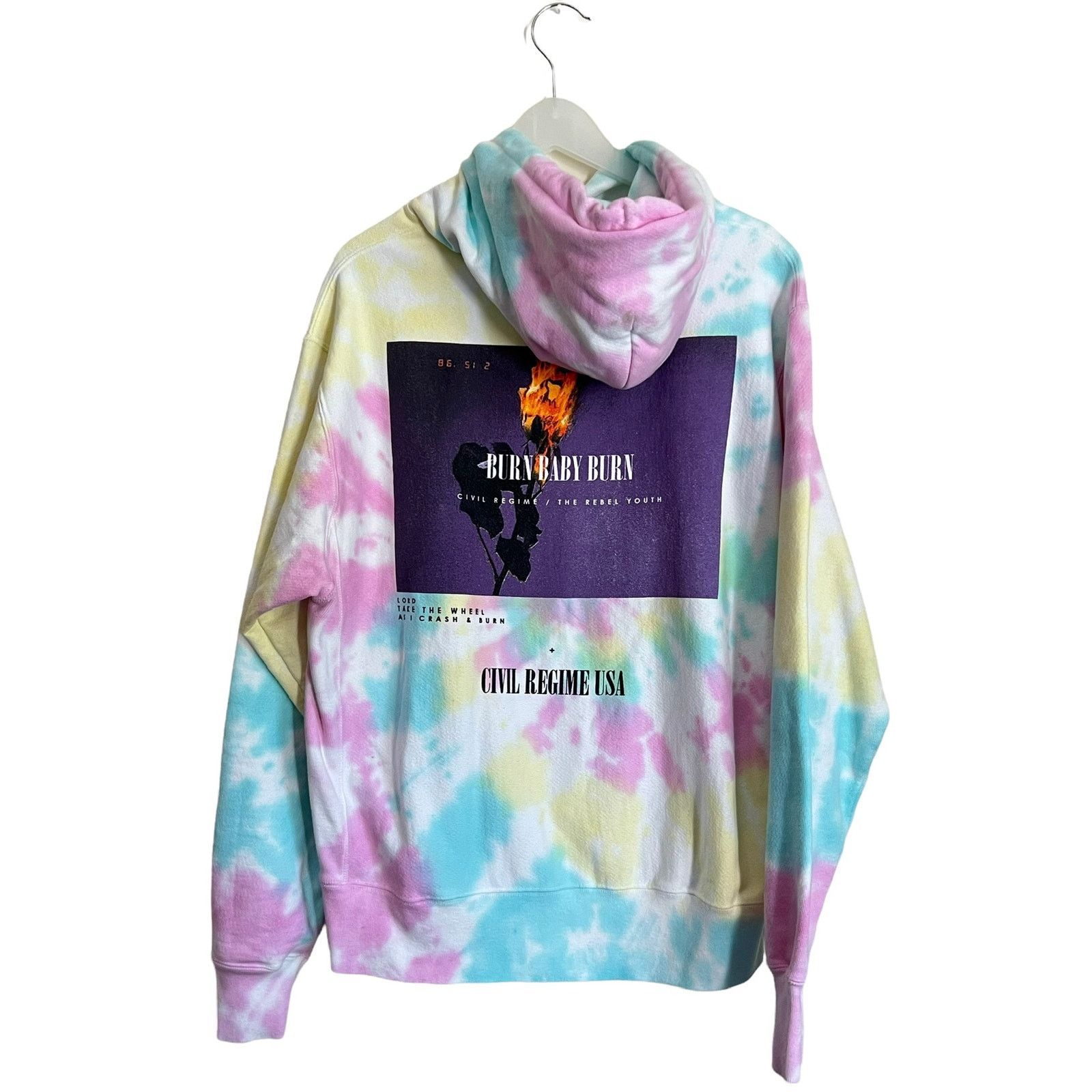 Civil Regime Civil Regime Tie Dyed Hoodie Sweatshirt Size Large Size US L / EU 52-54 / 3 - 3 Thumbnail