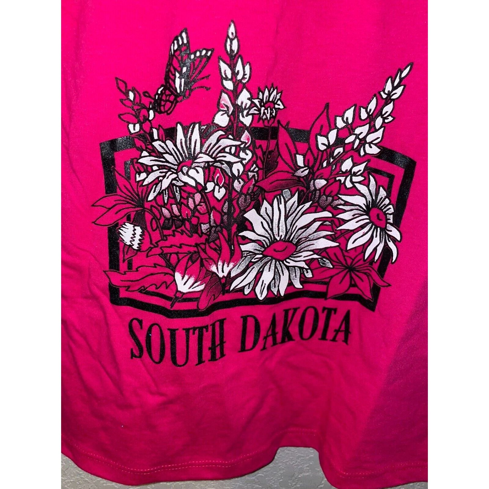 Jerzees Vintage Test Print Shirt Oregon South Dakota Pink Tee 90s M Size US M / EU 48-50 / 2 - 4 Thumbnail