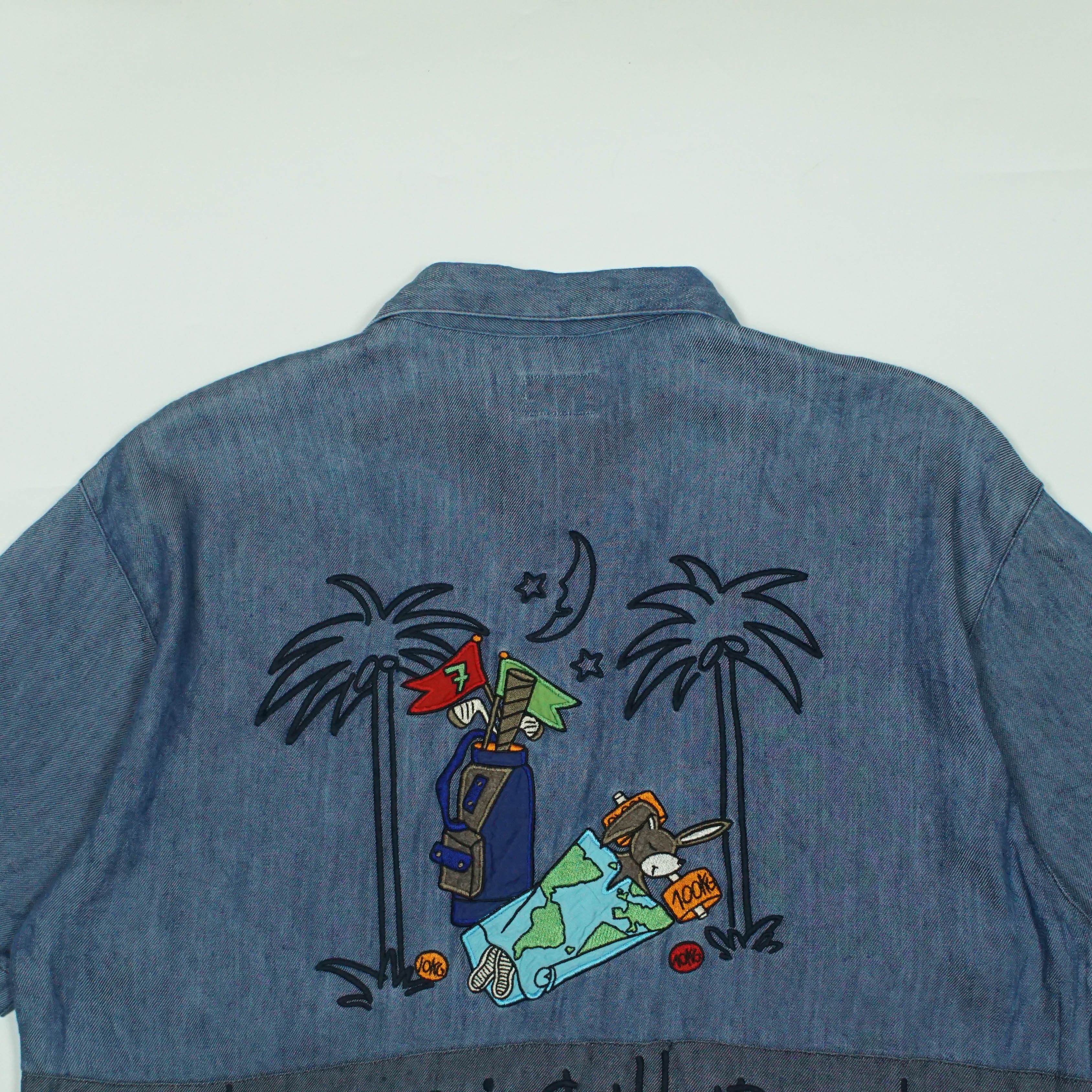 Jean Charles De Castelbajac *NoTariff Jean Charles De Castelbajac Denim Shirt Size US M / EU 48-50 / 2 - 3 Thumbnail