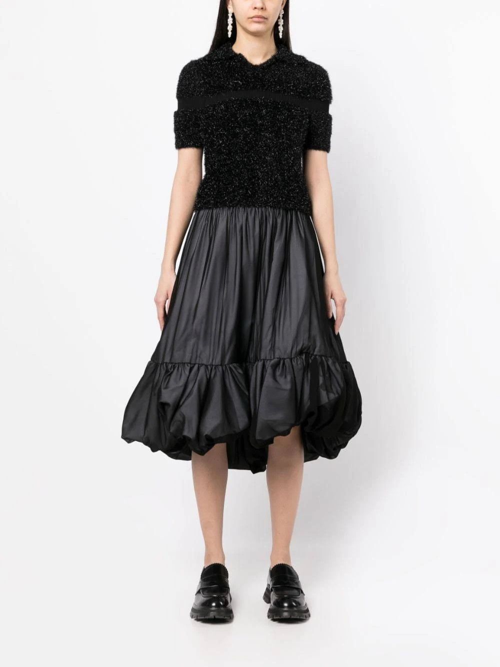 Comme des Garcons o1mle0824 Voluminous Tiered Skirts in Black Size 26" / US 2 / IT 38 - 1 Thumbnail