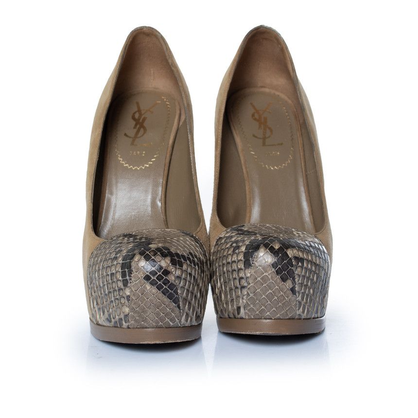 Yves Saint Laurent Yves Saint Laurent, suede tribute pumps Size US 5.5 / IT 35.5 - 5 Thumbnail