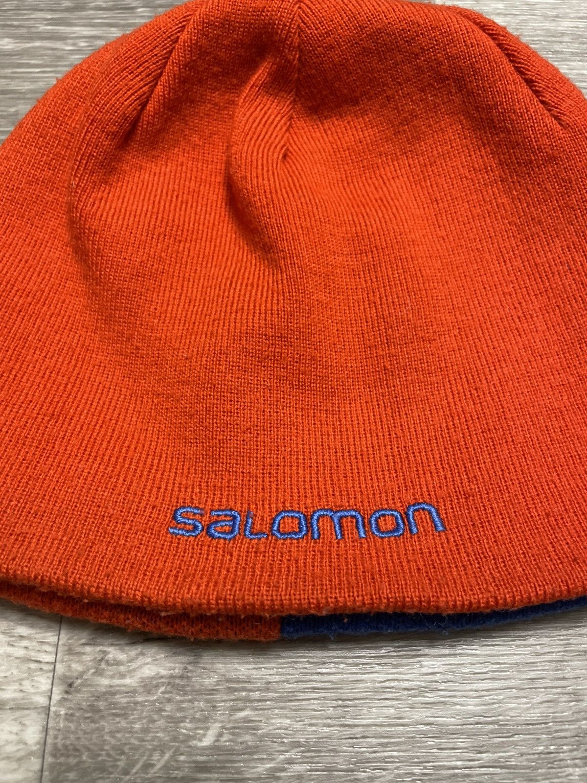 Salomon Vintage Salomon 2 Sides Reversible 2 in 1 Beanie Hat Outdoor Size ONE SIZE - 12 Thumbnail