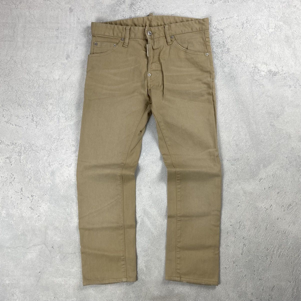 Dsquared2 Dsquared2 Khaki Solid Casual Pants Size US 30 / EU 46 - 1 Thumbnail
