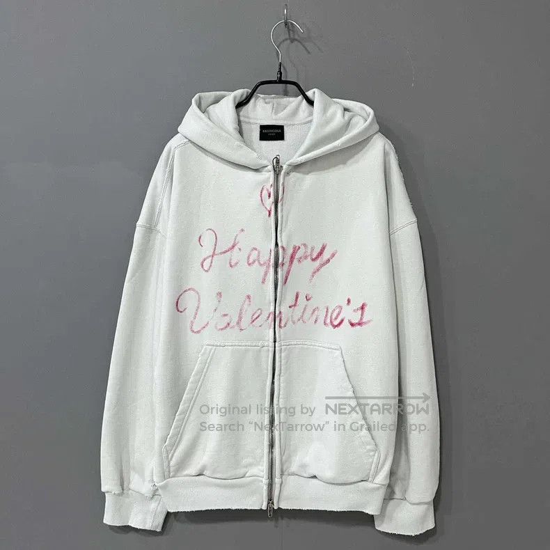 Balenciaga Balenciaga Valentine's Day Zip Hoodie Size US M / EU 48-50 / 2 - 1 Thumbnail