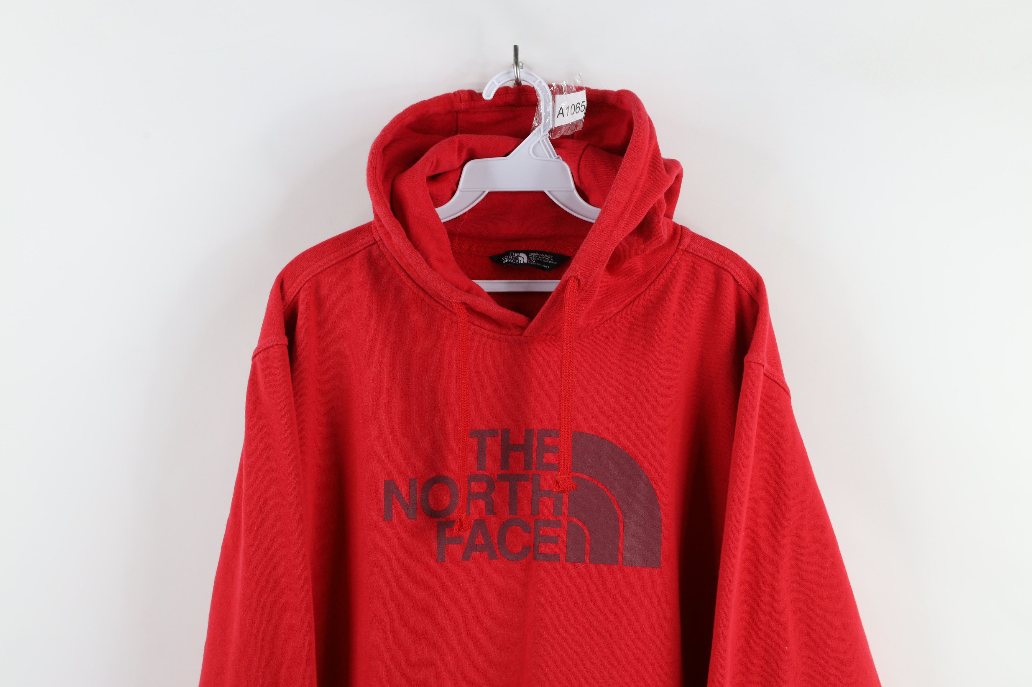 The North Face × Vintage Vintage The North Face Out Big Logo Hoodie Sweatshirt Red Size US L / EU 52-54 / 3 - 2 Thumbnail