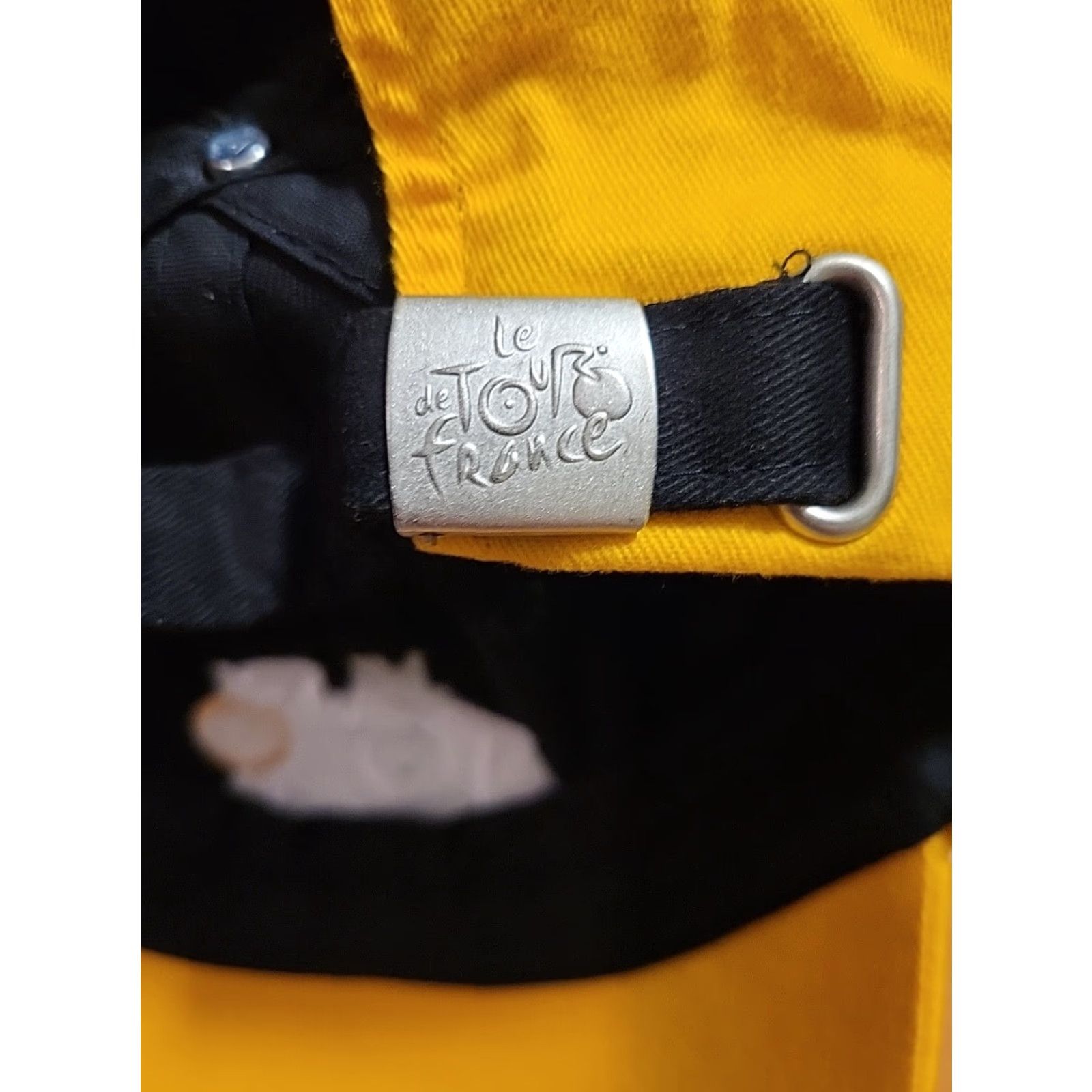 Logo 7 Le Tour De France Hat Baseball Cap Adjustable Black Yellow Logo Size ONE SIZE - 6 Thumbnail
