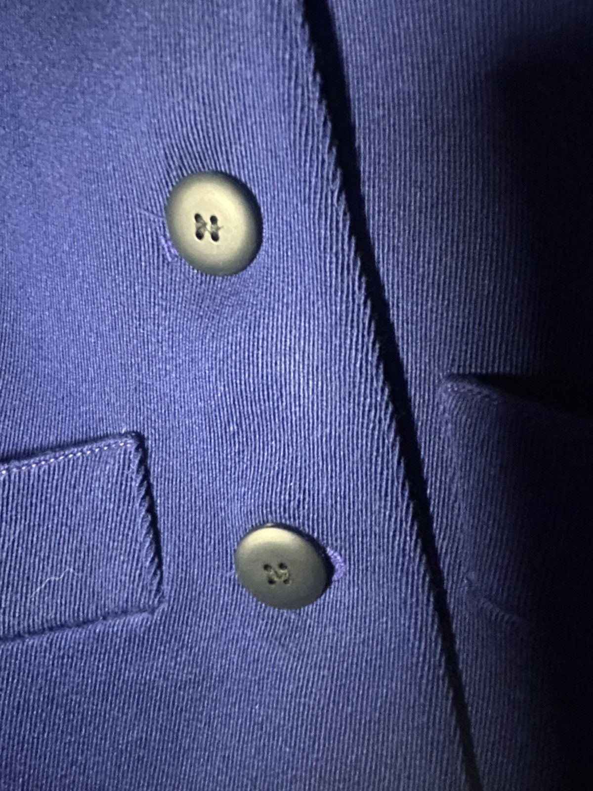 Jean-Louis Scherrer cintage Jean-Louis Scherrer 1980's Blue Blazer Size S / US 4 / IT 40 - 3 Thumbnail