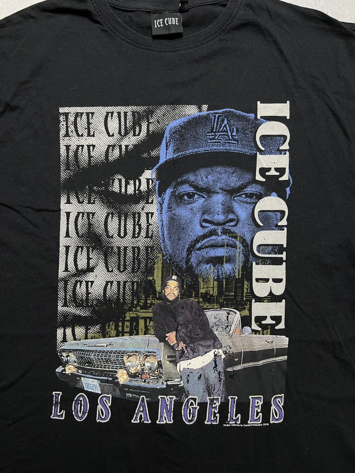 Band Tees Vintage Style Thrashed Faded Black Rap Tee Ice Cube Hip Hop Size US M / EU 48-50 / 2 - 6 Thumbnail