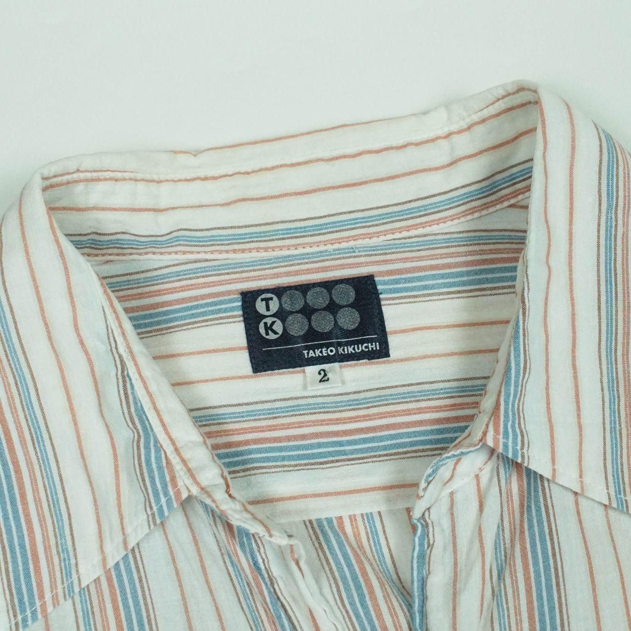 Takeo Kikuchi *NoTariff Takeo Kikuchi Stripe Shirt Size US M / EU 48-50 / 2 - 4 Thumbnail