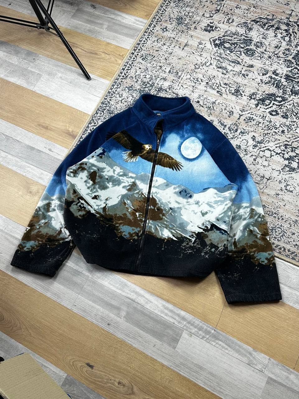 Vintage Vintage Printed Eagle USA Fleece Jacket Outdoor Size US XXL / EU 58 / 5 - 1 Thumbnail