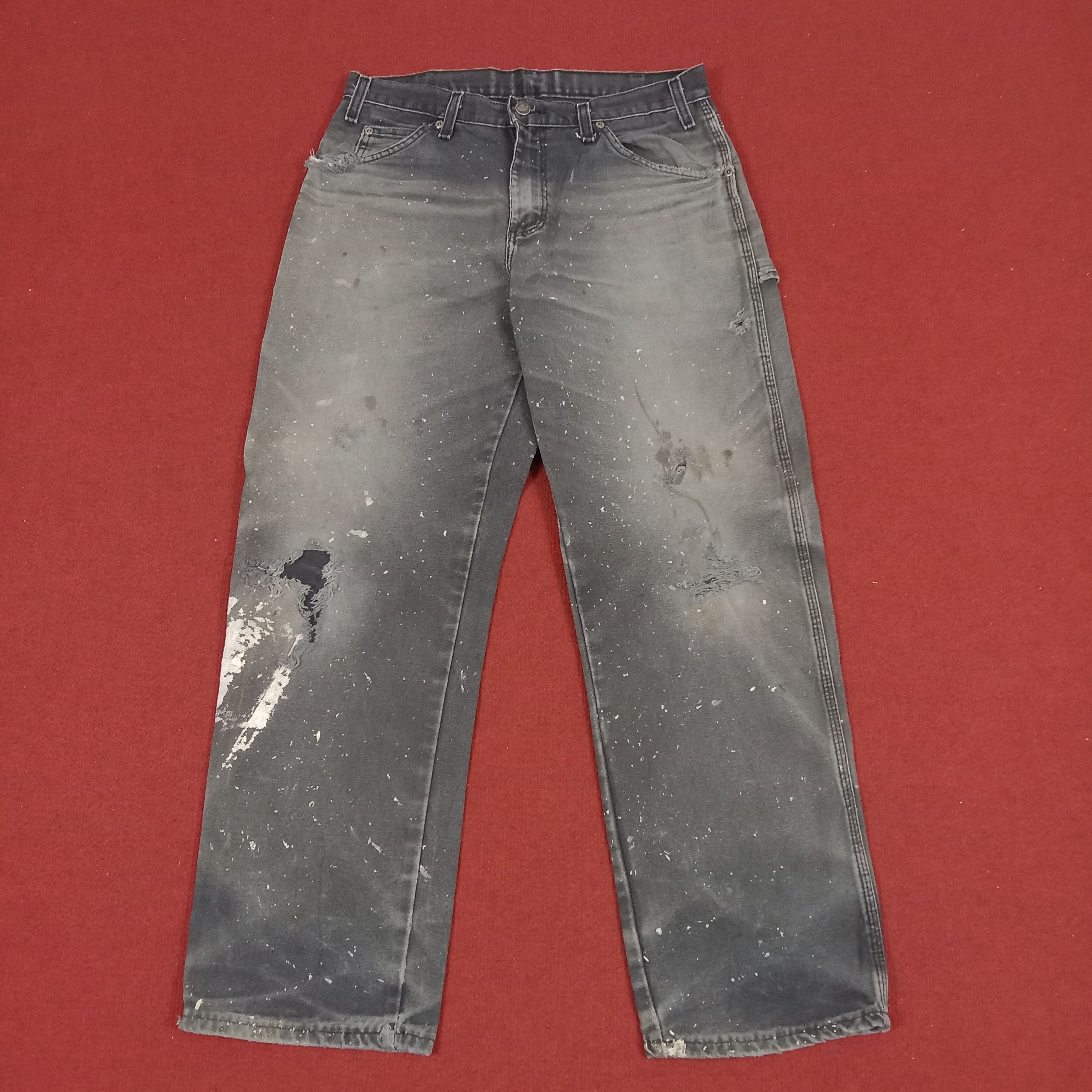 Dickies × Vintage Dickies Workwear Style Distressed Carpenter Pants Size US 31 - 4 Thumbnail