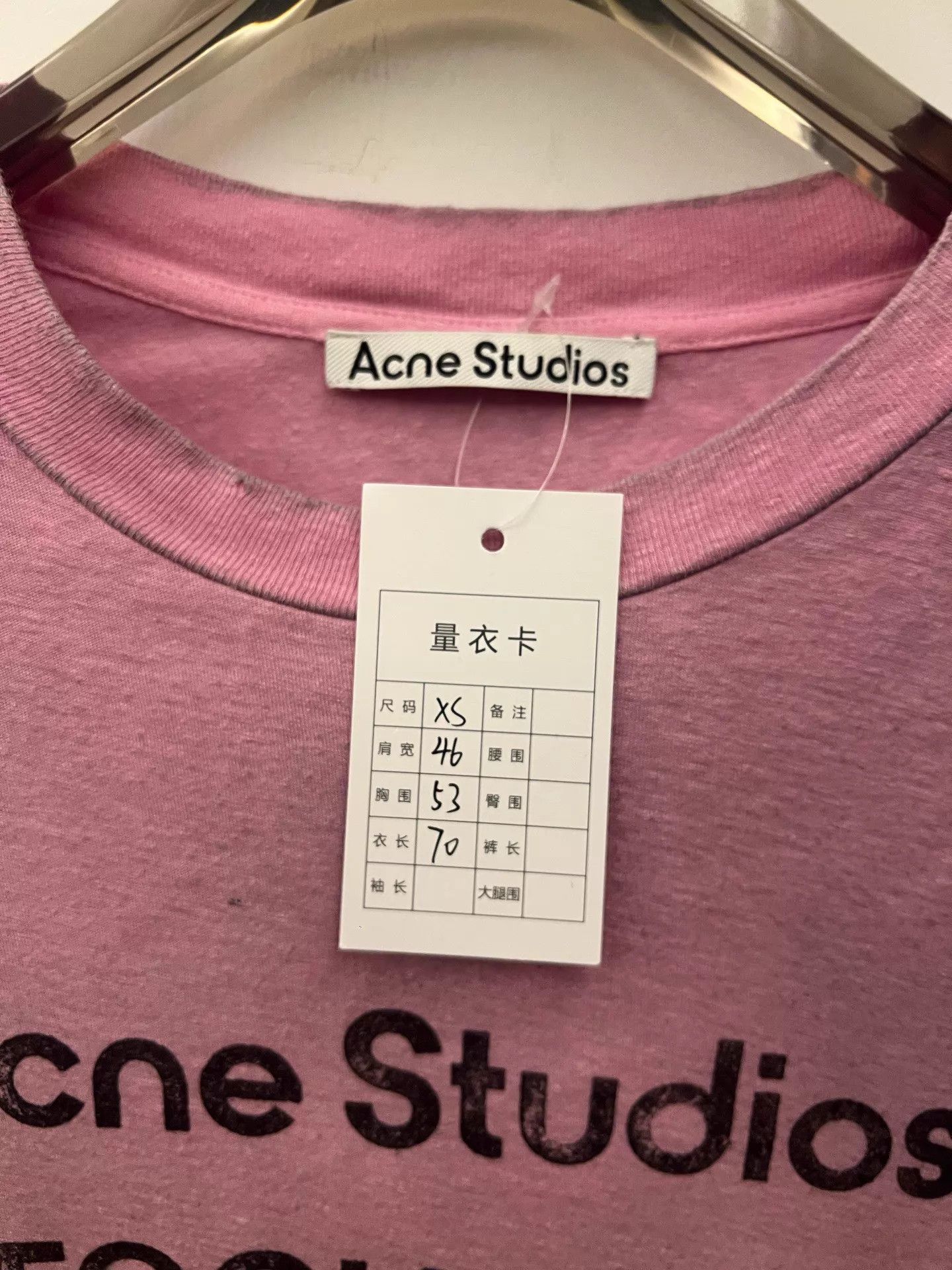 Acne Studios Acne Vintage 1996 Logo Print Drop-Shoulder Tee Candy Pink XS Size US XS / EU 42 / 0 - 5 Thumbnail