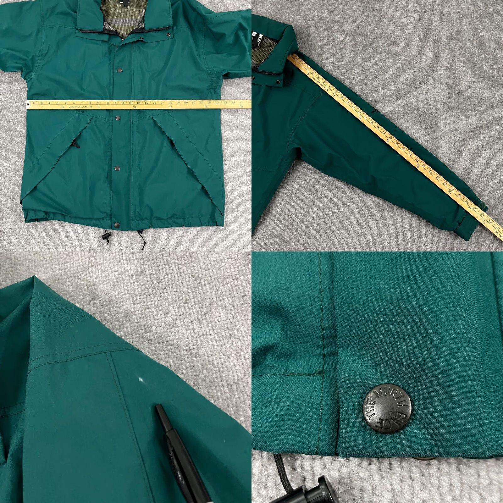 The North Face VINTAGE The North Face Jacket Mens M Green Goretex Hooded Coat Size US M / EU 48-50 / 2 - 8 Thumbnail