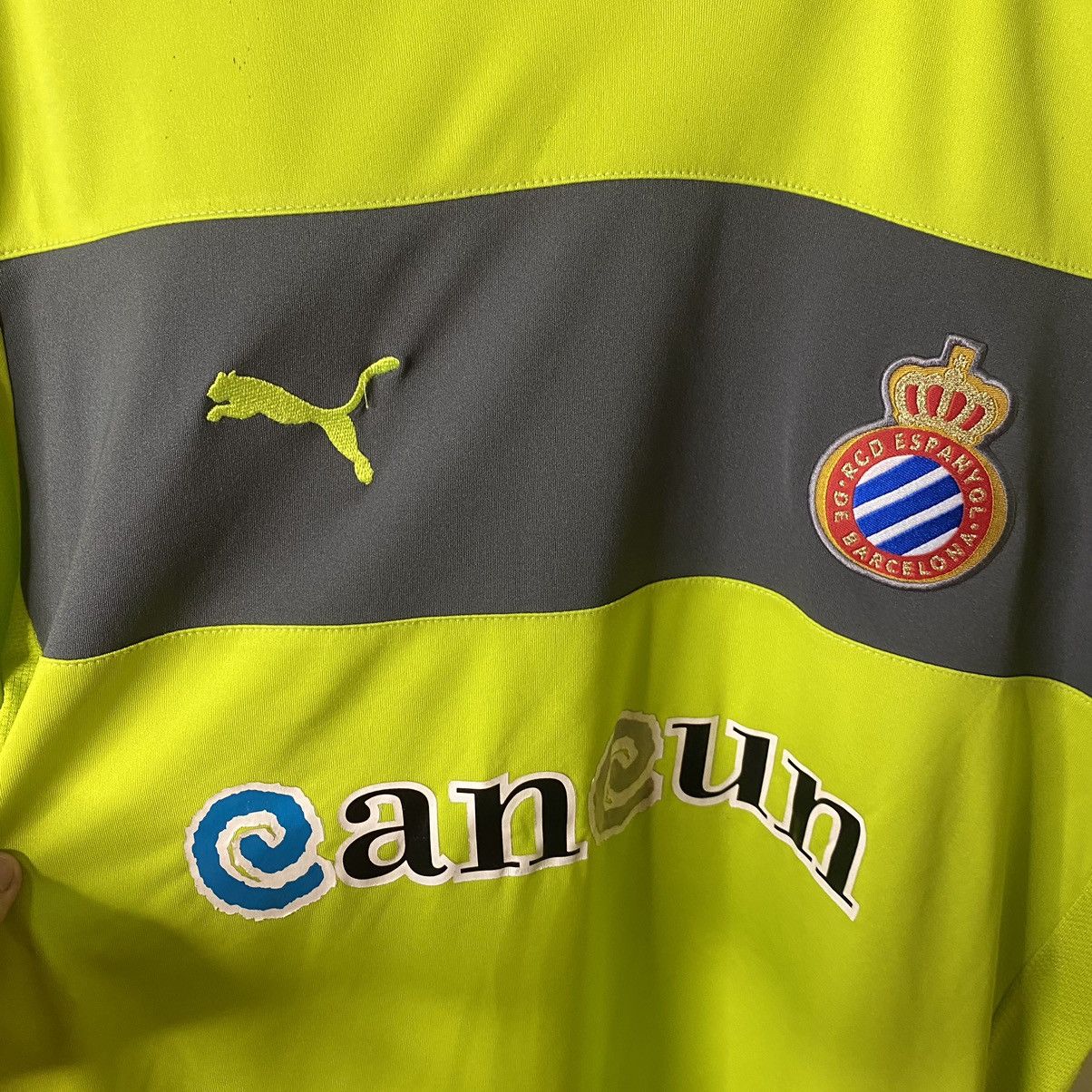 Puma Vintage RCD Espanyol 2012-2013 Away Kit Jersey Size US L / EU 52-54 / 3 - 6 Thumbnail