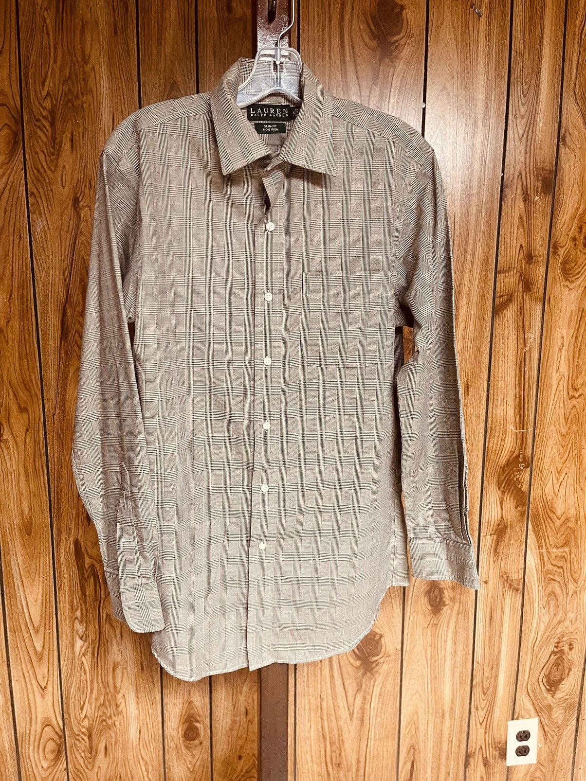 Lauren Ralph Lauren Lauren Ralph Lauren Men’s Checked Long Sleeve Dress Shirt Size US M / EU 48-50 / 2 - 1 Thumbnail
