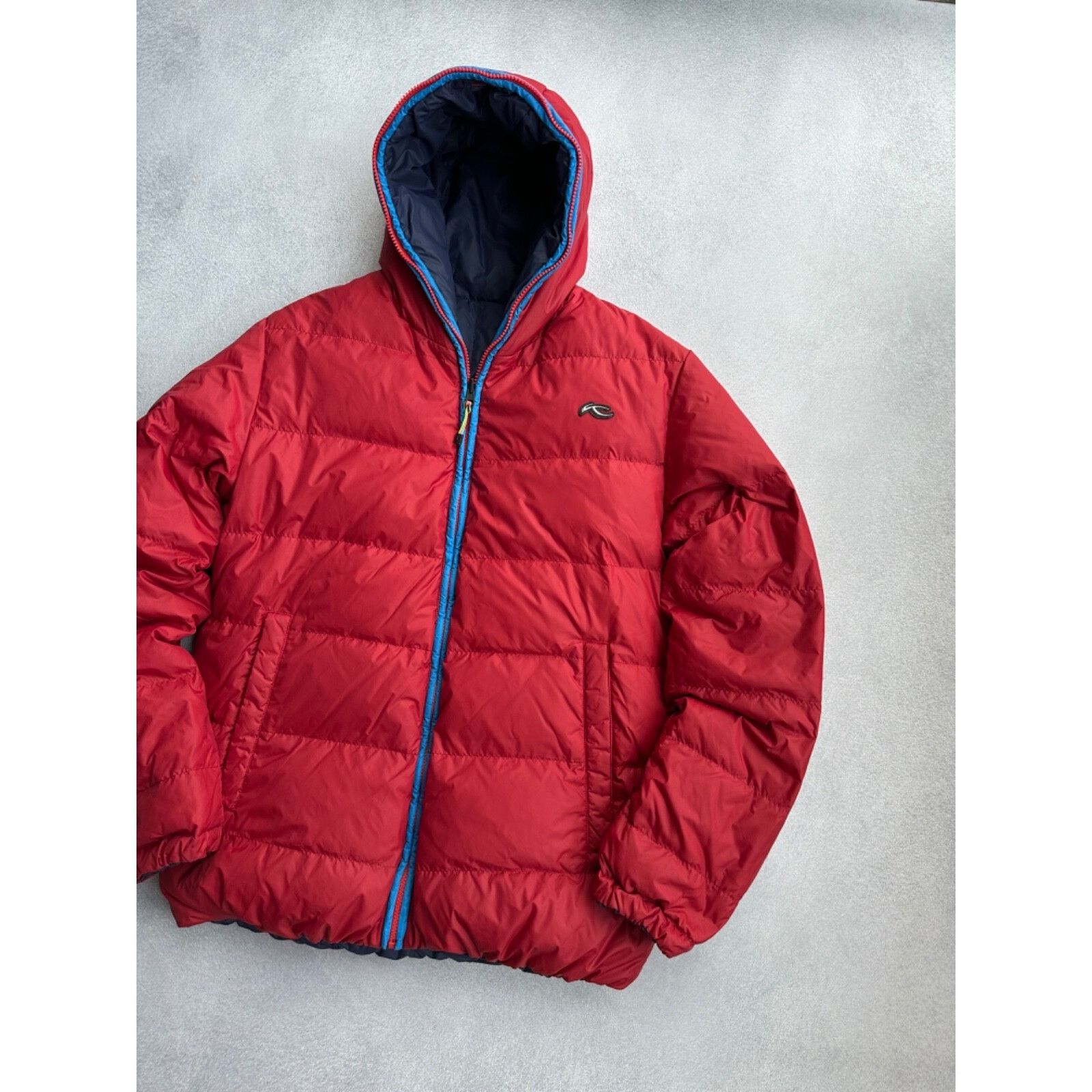 KJUS VTG Kjus Reversible Down Puffer Jacket Red / Navy Size US M / EU 48-50 / 2 - 3 Thumbnail