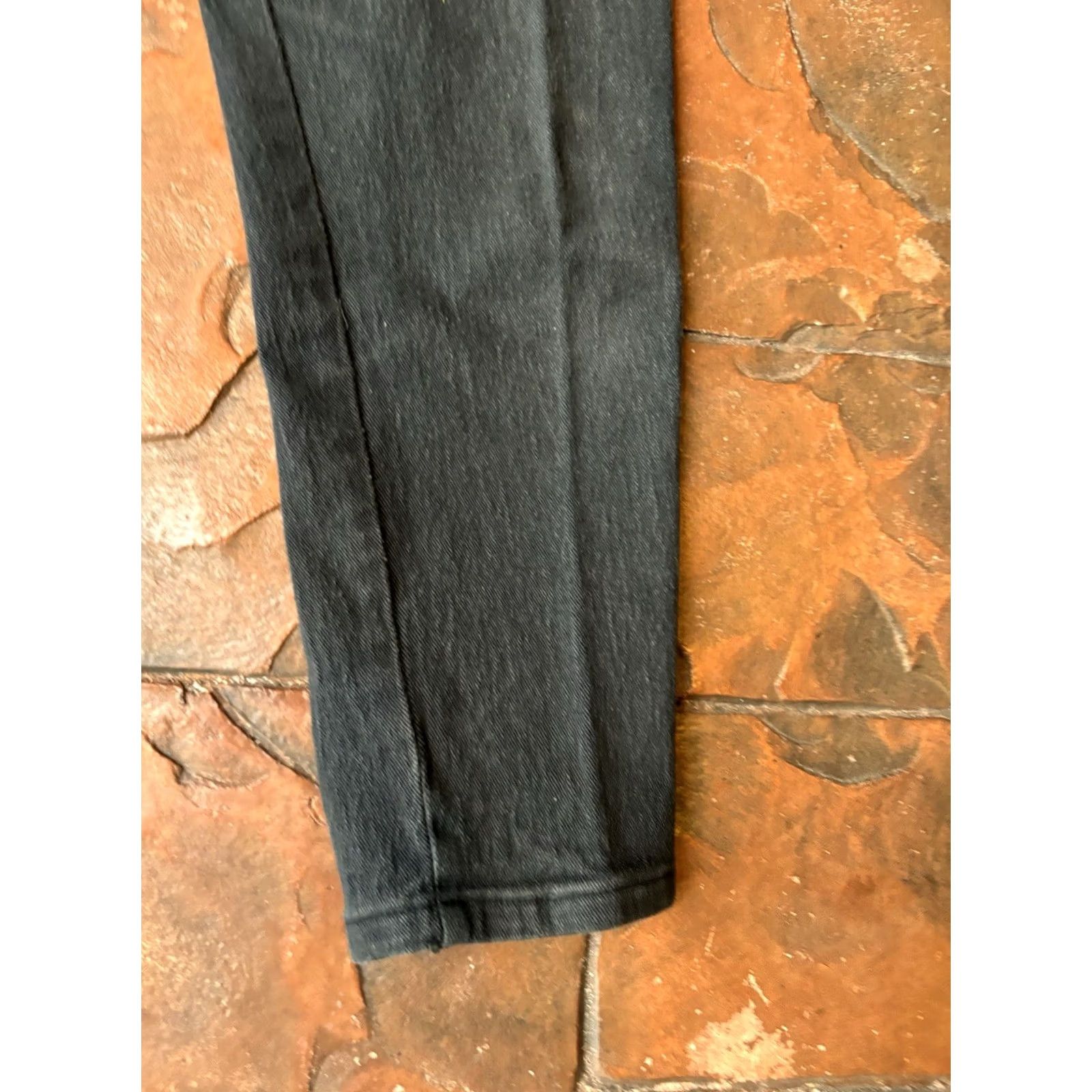 Vintage VINTAGE Kimberly Pants Women’s 7 Black Tapered Leg Zip Bow Ankle Zip 70s Chino Hippie Size 28" / US 6 / IT 42 - 6 Thumbnail