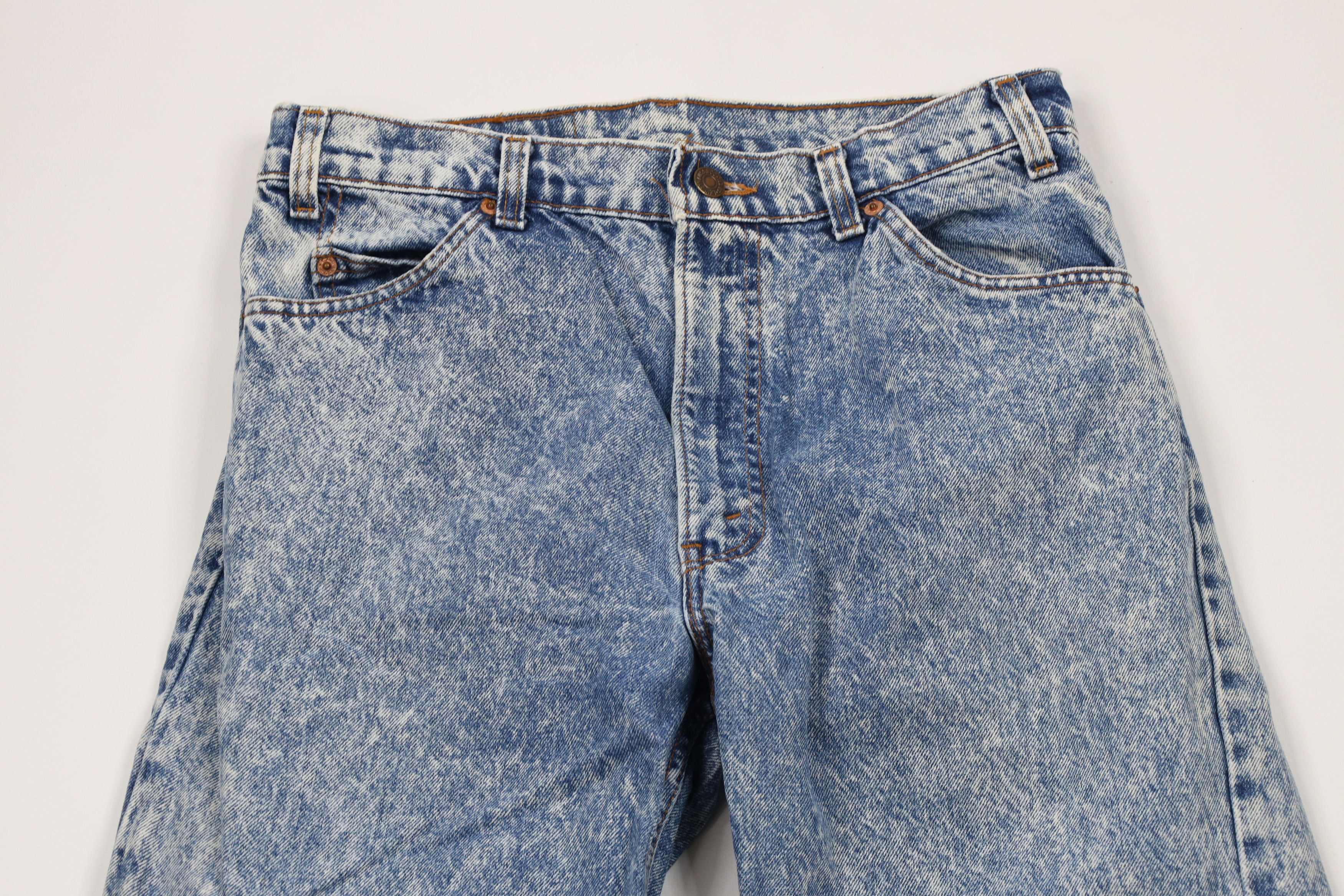 Levi's × Vintage Vintage 80s Levis 550 Orange Tab Tapered Leg Jeans USA Size US 32 / EU 48 - 2 Thumbnail