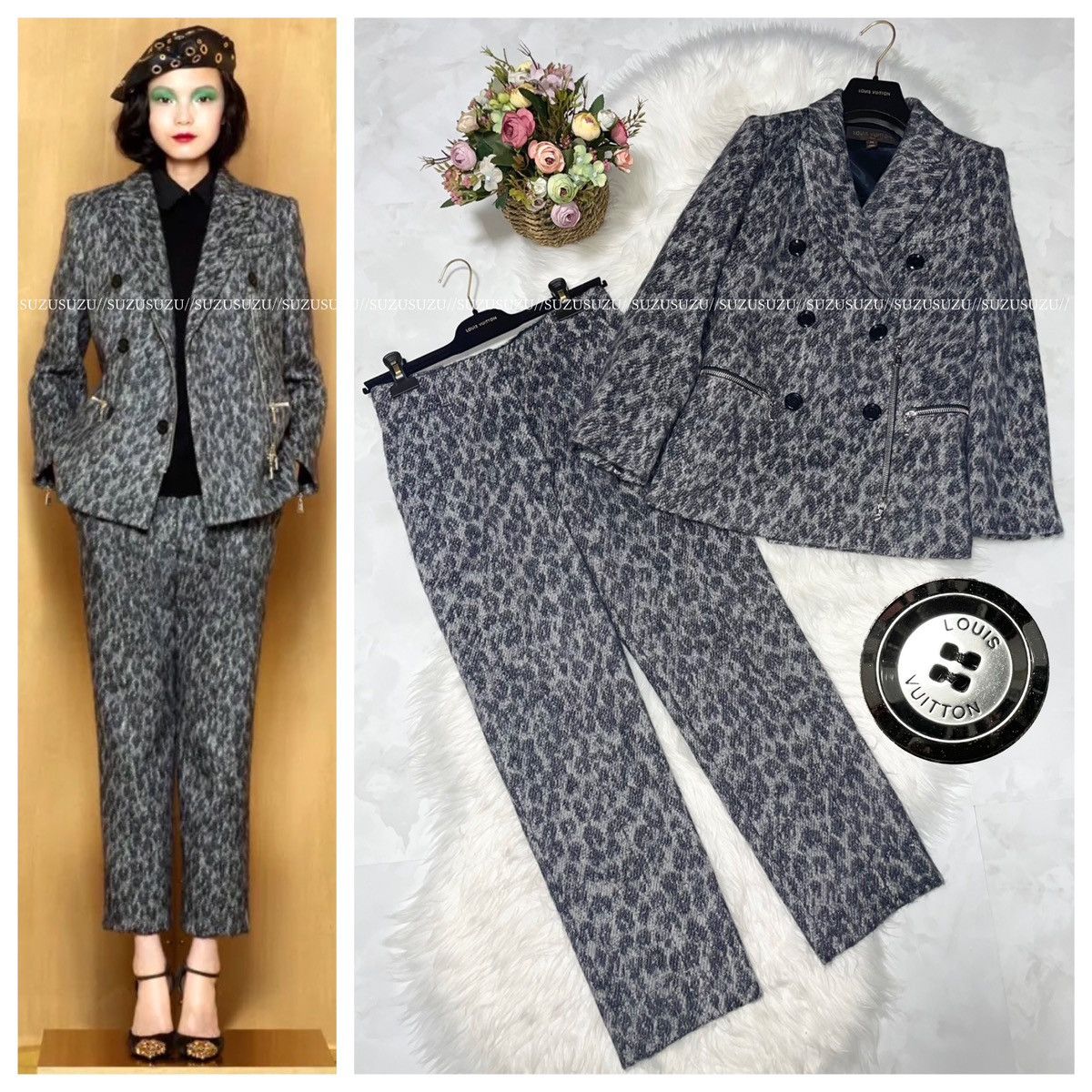 Louis Vuitton Authentic beautiful Louis Vuitton leopard print pantsuit 34 Size XXS / US 00 / IT 34 - 1 Thumbnail