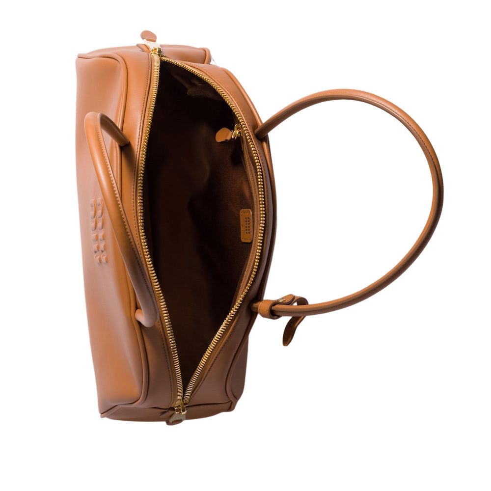 Miu Miu MIU MIU Beau Large $3850 Cognac Top Handle New & Authentic Size ONE SIZE - 4 Thumbnail