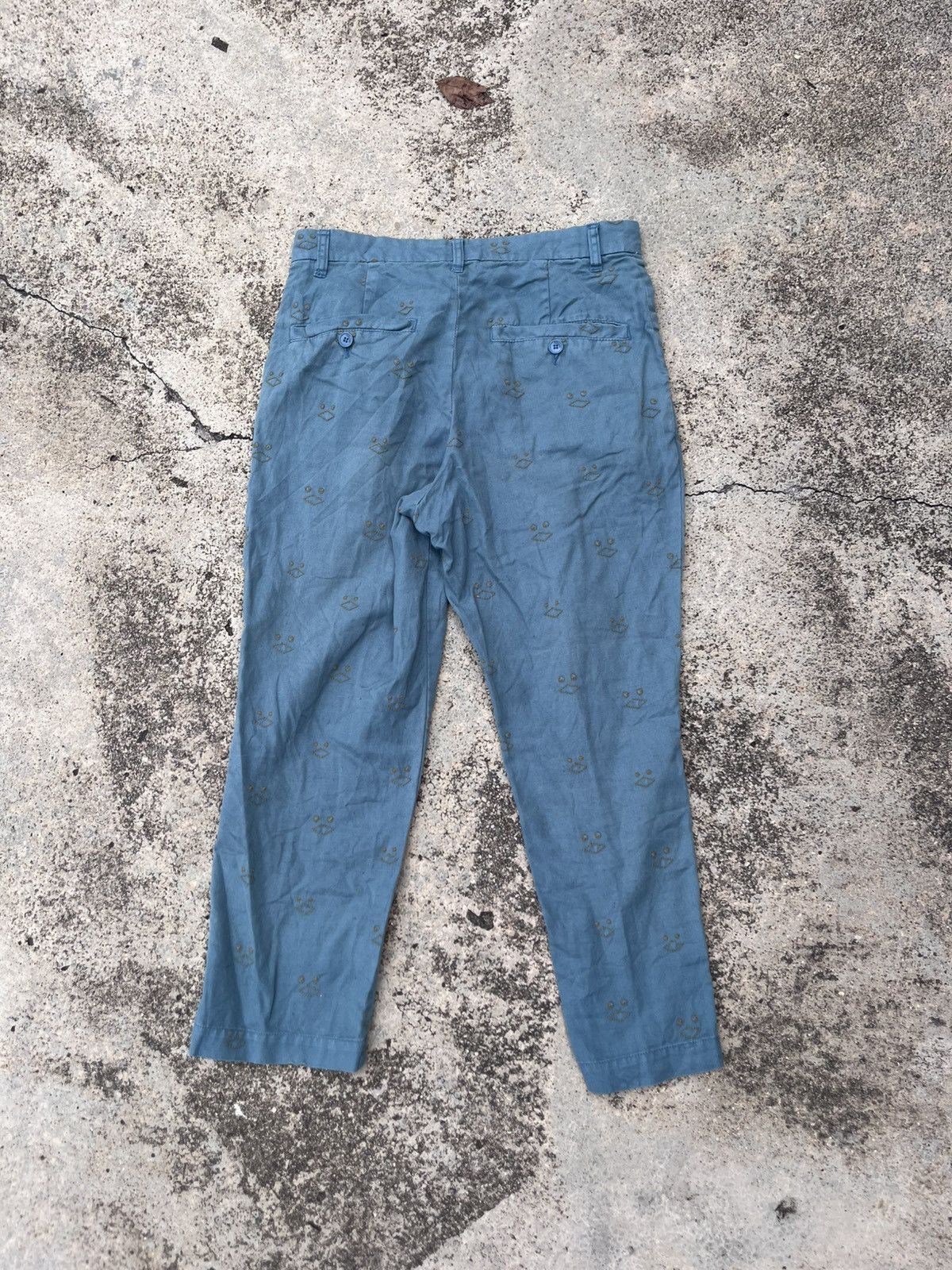 Ne-Net Issey Miyake Nenet Linen Embroidery Pants Size US 30 / EU 46 - 3 Thumbnail