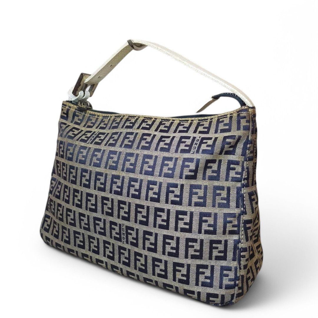 Fendi Fendi - Zucchino Pouch Handbag Monogram Zucca Brown Size ONE SIZE - 2 Thumbnail