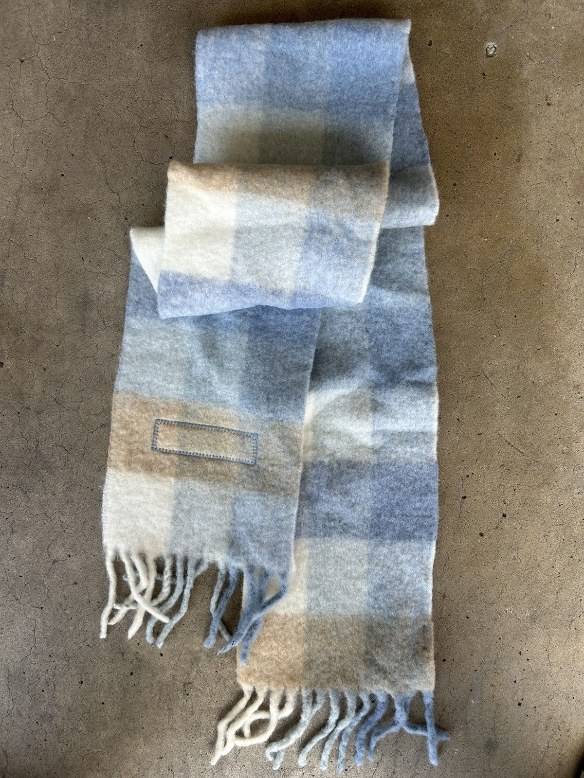 Acne Studios Acne Studios Multicolor Blue Mohair Scarf Size ONE SIZE - 4 Thumbnail