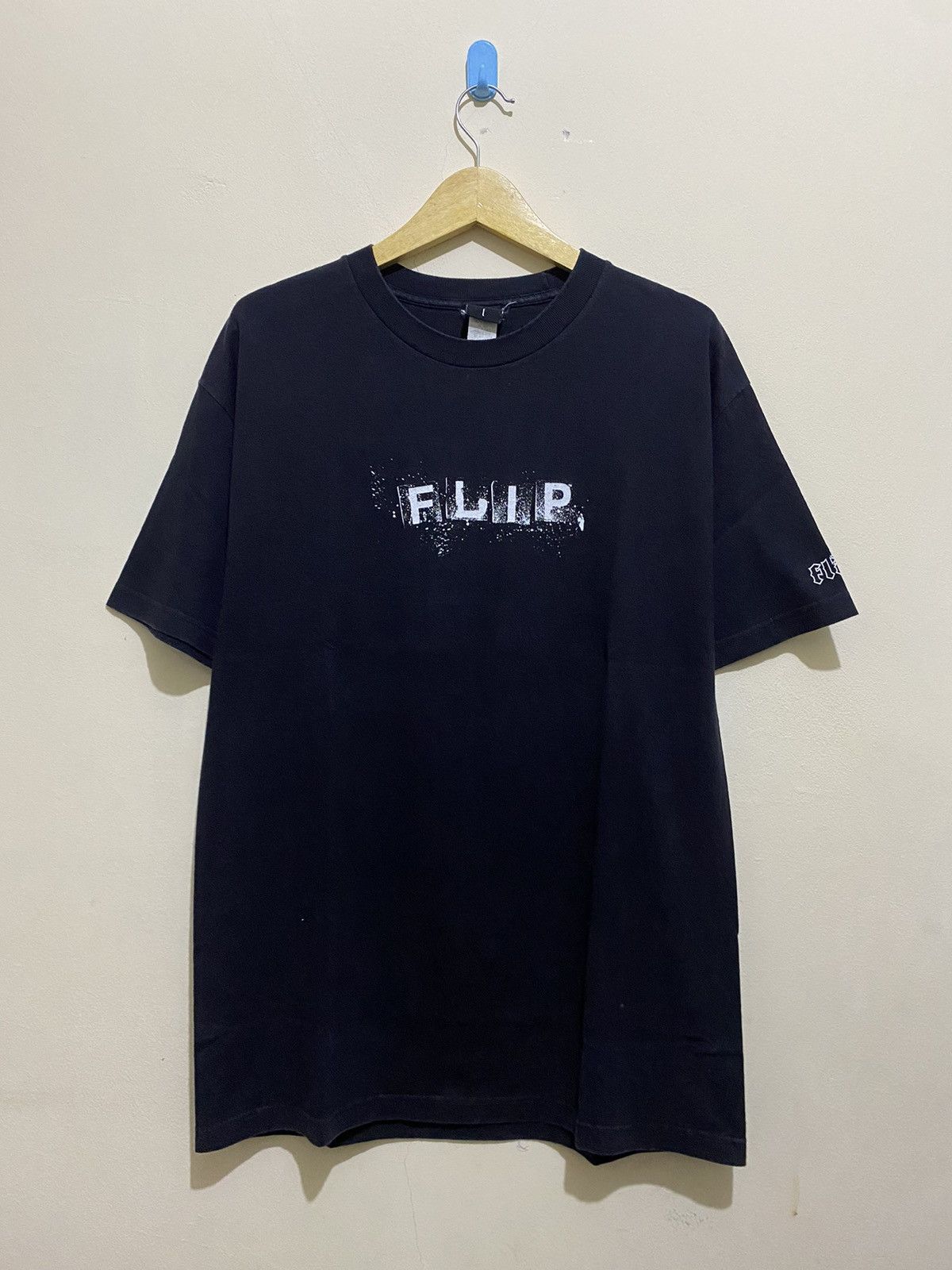 image of Flip Skateboards x Skategang Flip Skateboard Tshirt in Black, Men's (Size Large)