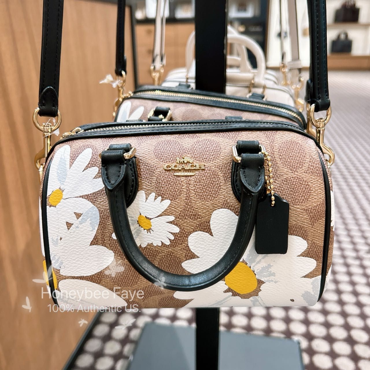 Coach Mini Rowan Crossbody Bag With Floral Print CZ596 Size ONE SIZE - 3 Thumbnail