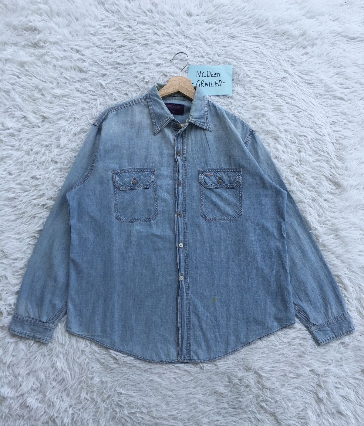 Nepenthes Rare Vintage Nepenthes Jeans Shirt Size US L / EU 52-54 / 3 - 1 Thumbnail